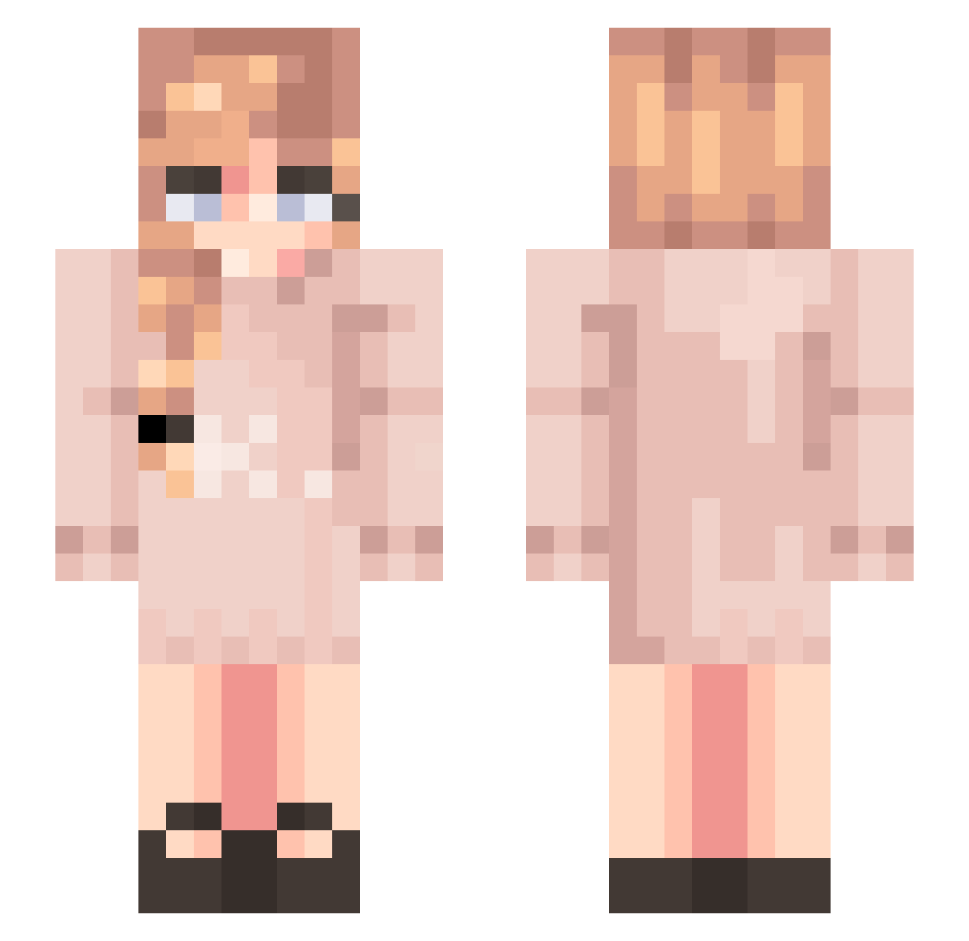 whamlover Minecraft skin, front and back view