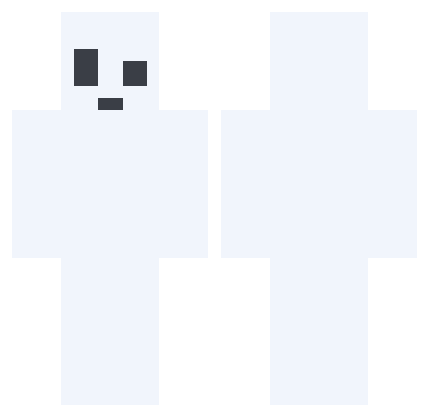 Zenith005 Minecraft skin, front and back view