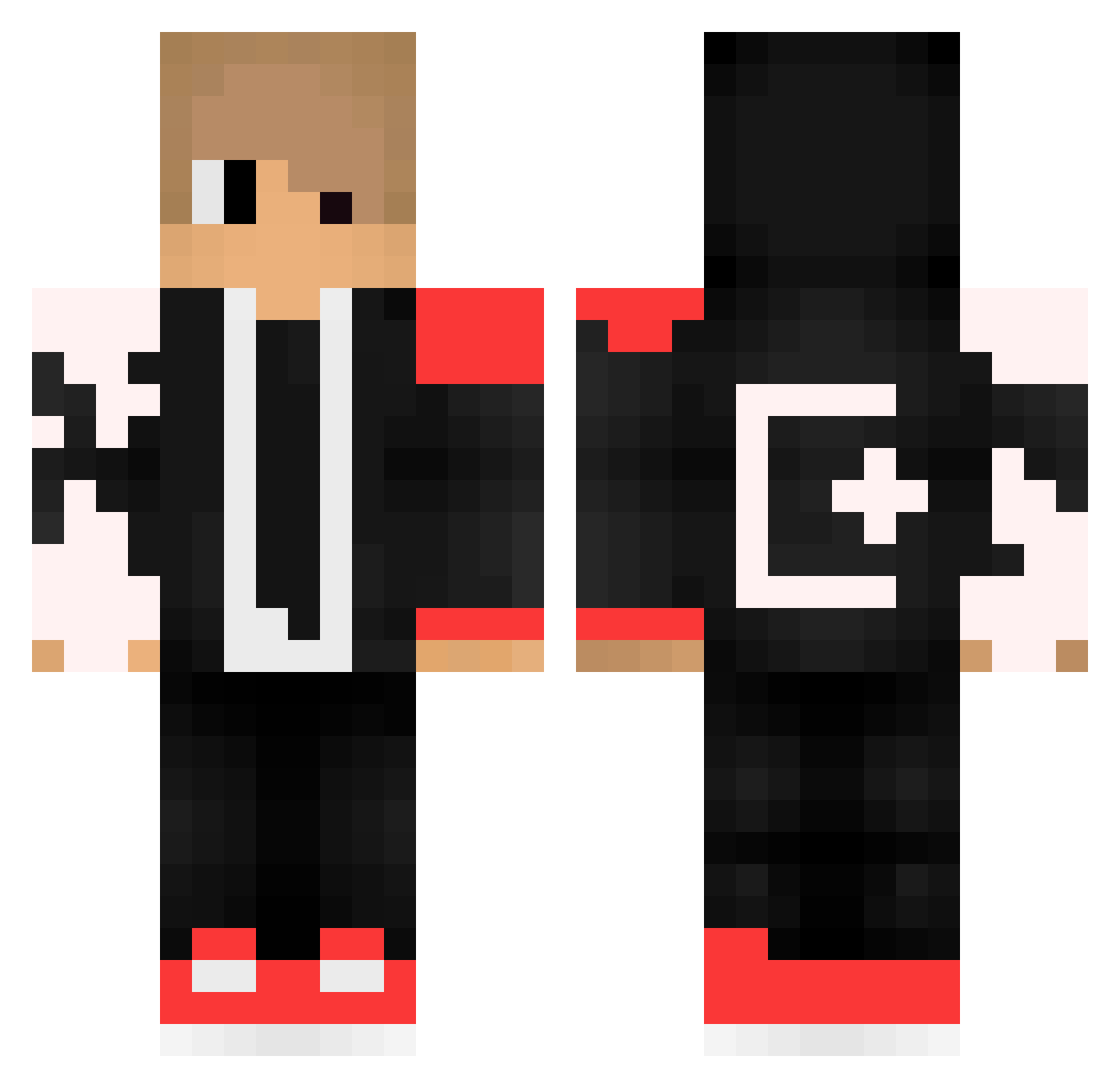 ResulRS Minecraft skin, front and back view