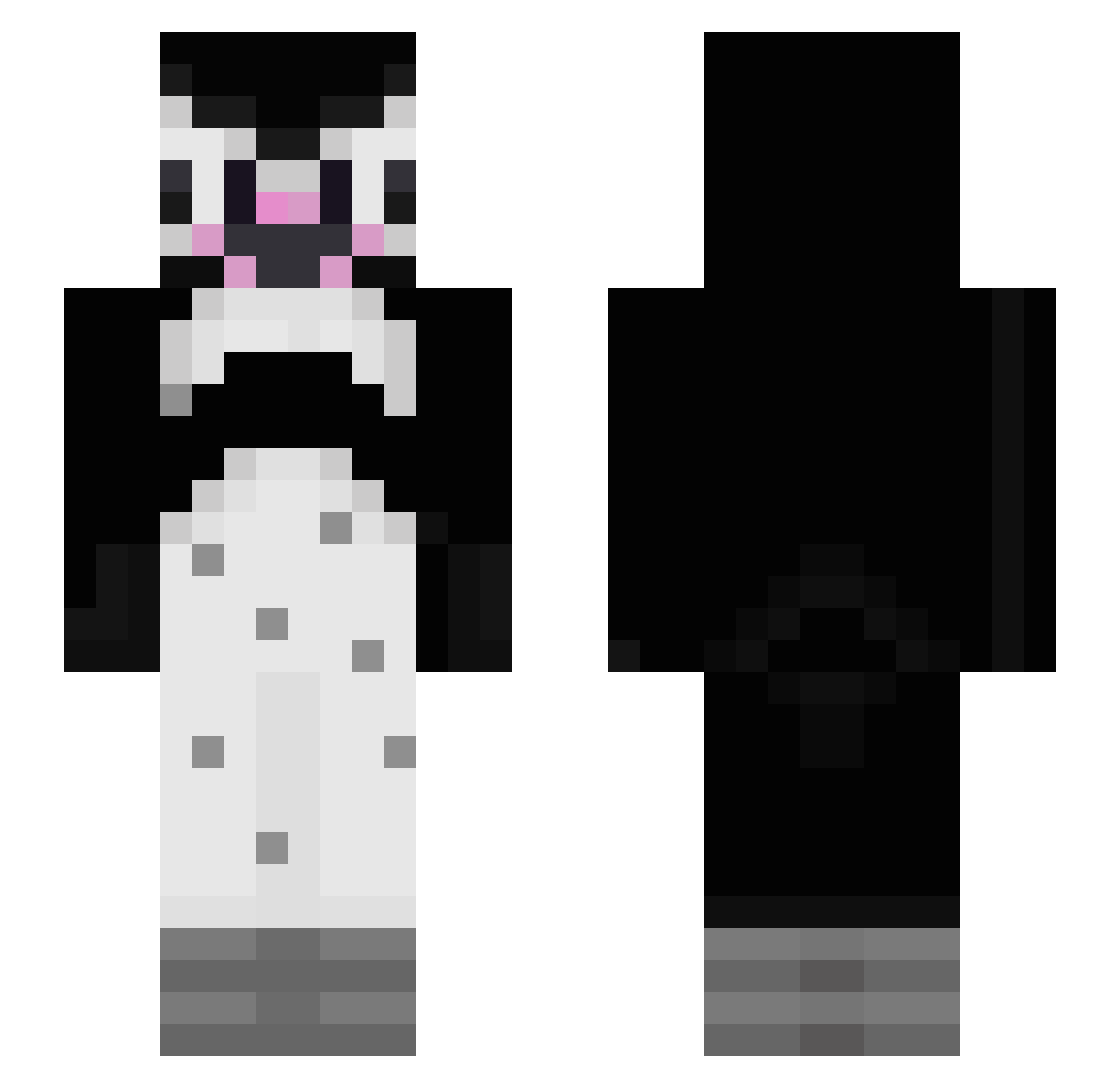 Tuki177 Minecraft skin, front and back view