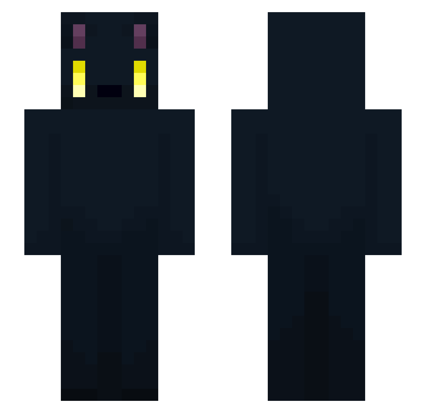 yuraikaizer Minecraft skin, front and back view