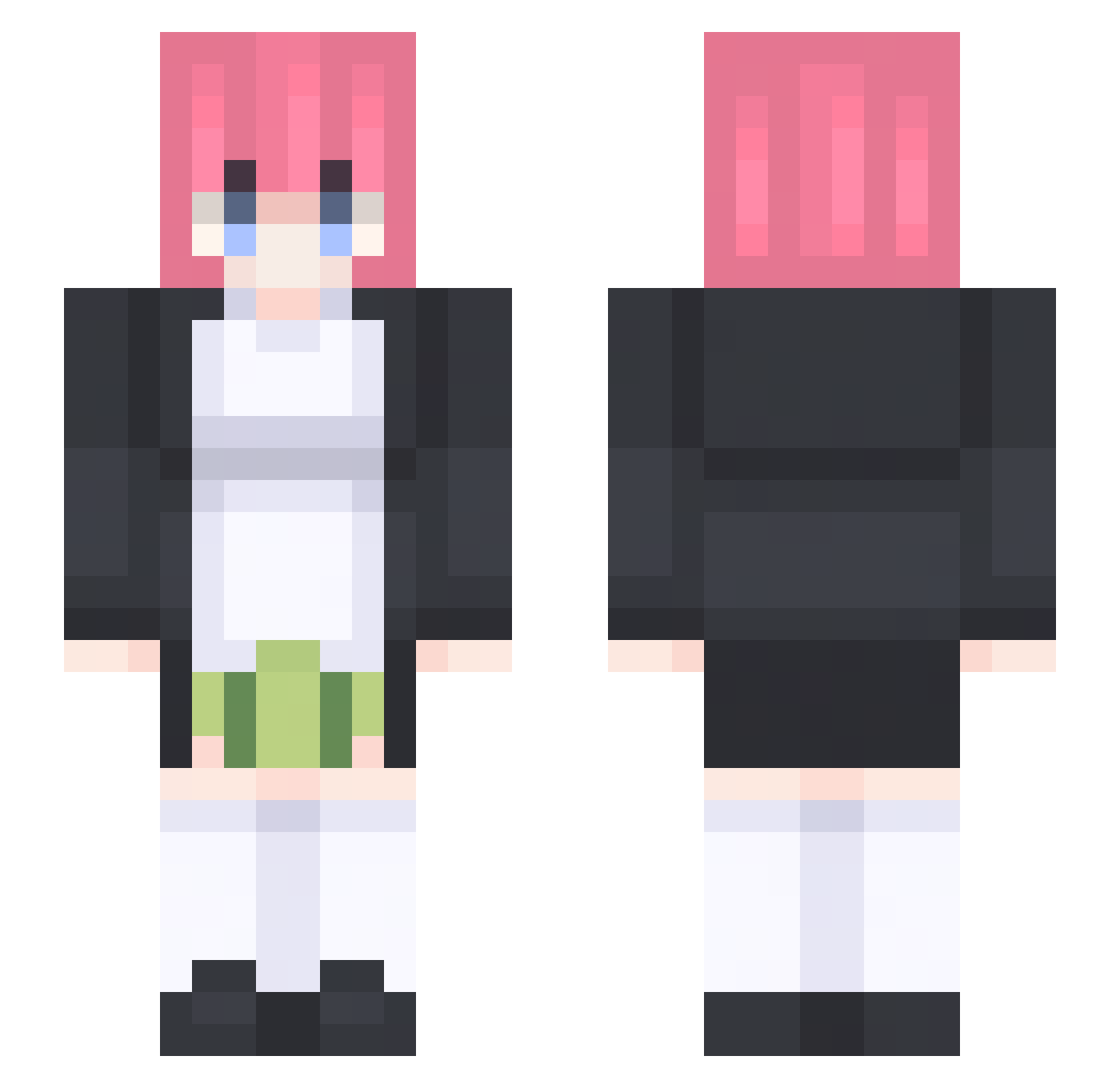ReyGhast Minecraft skin, front and back view