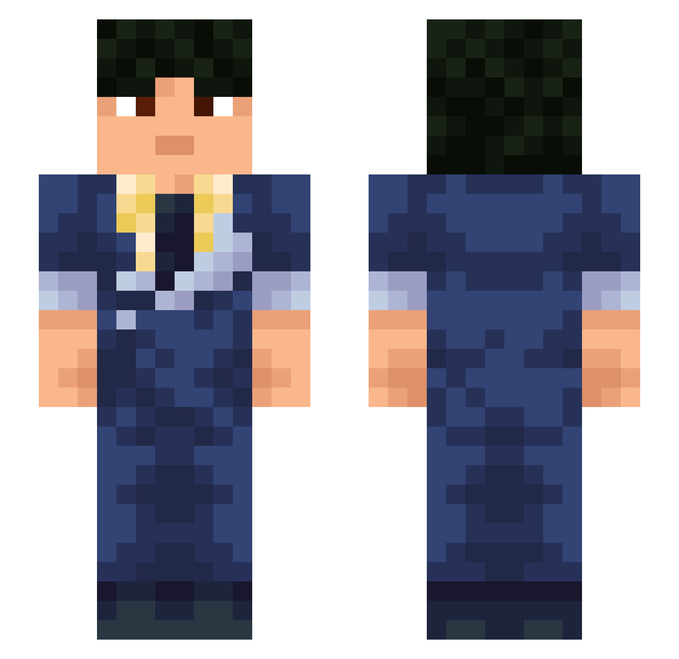 Venuss900 Minecraft skin, front and back view