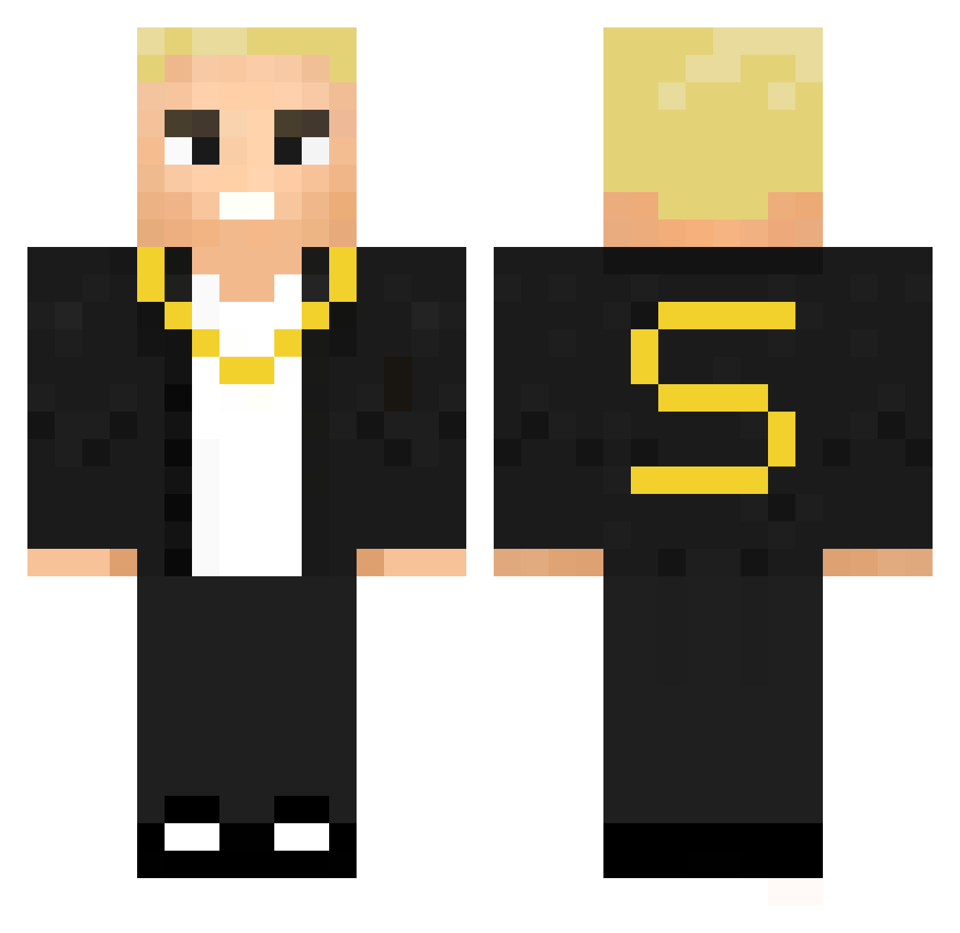 rblockstudios Minecraft skin, front and back view