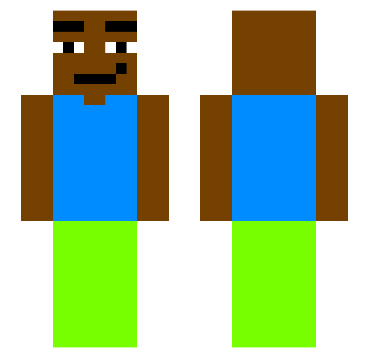 PieczeMnieRow Minecraft skin, front and back view