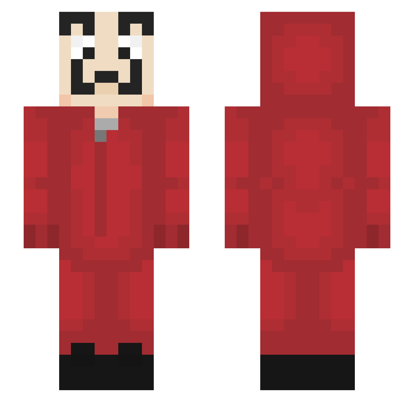 ZaddeK_ Minecraft skin, front and back view
