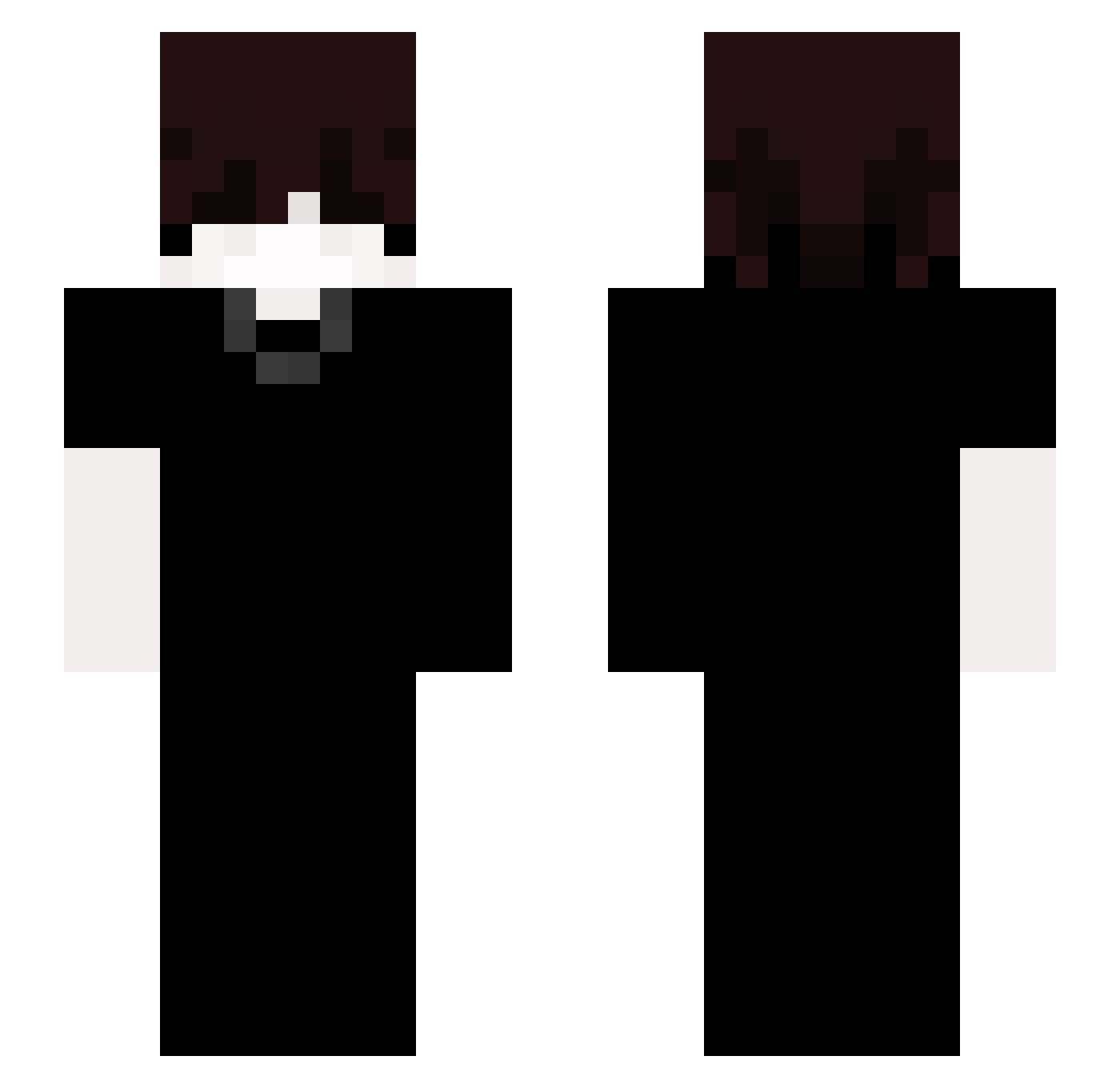YouFavoriteBoy Minecraft skin, front and back view