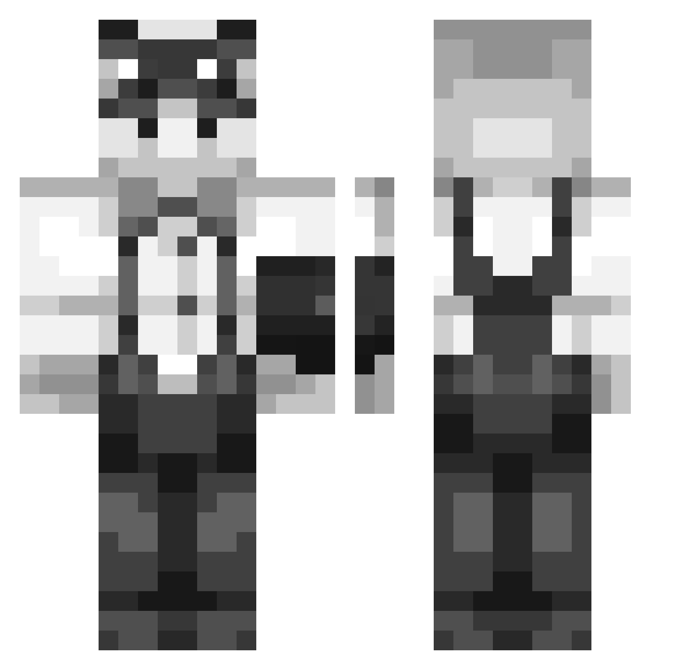 CamiloVlog Minecraft skin, front and back view