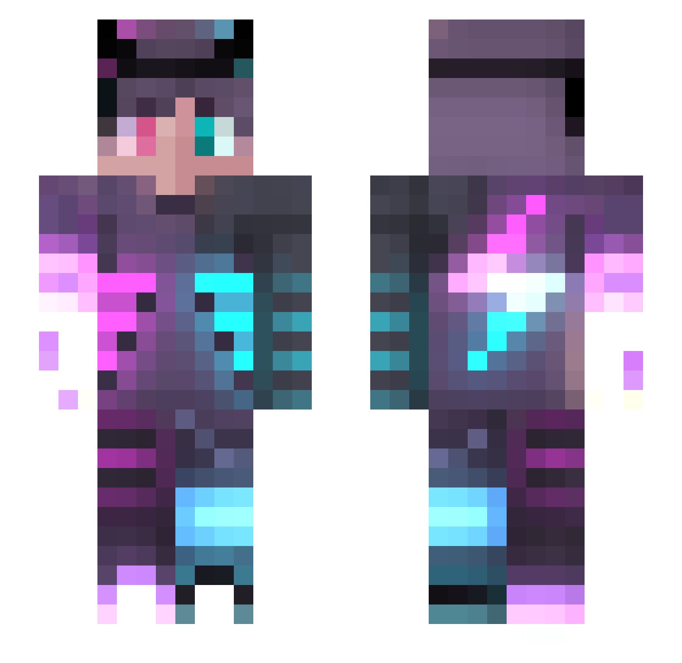 Prekoniker Minecraft skin, front and back view