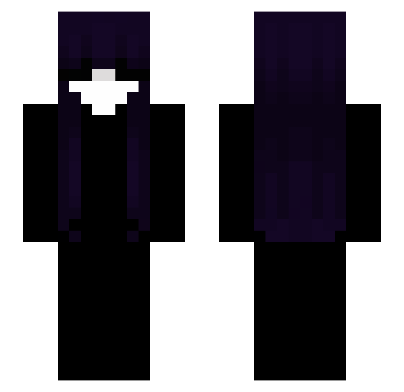 Trust_Ghosty Minecraft skin, front and back view
