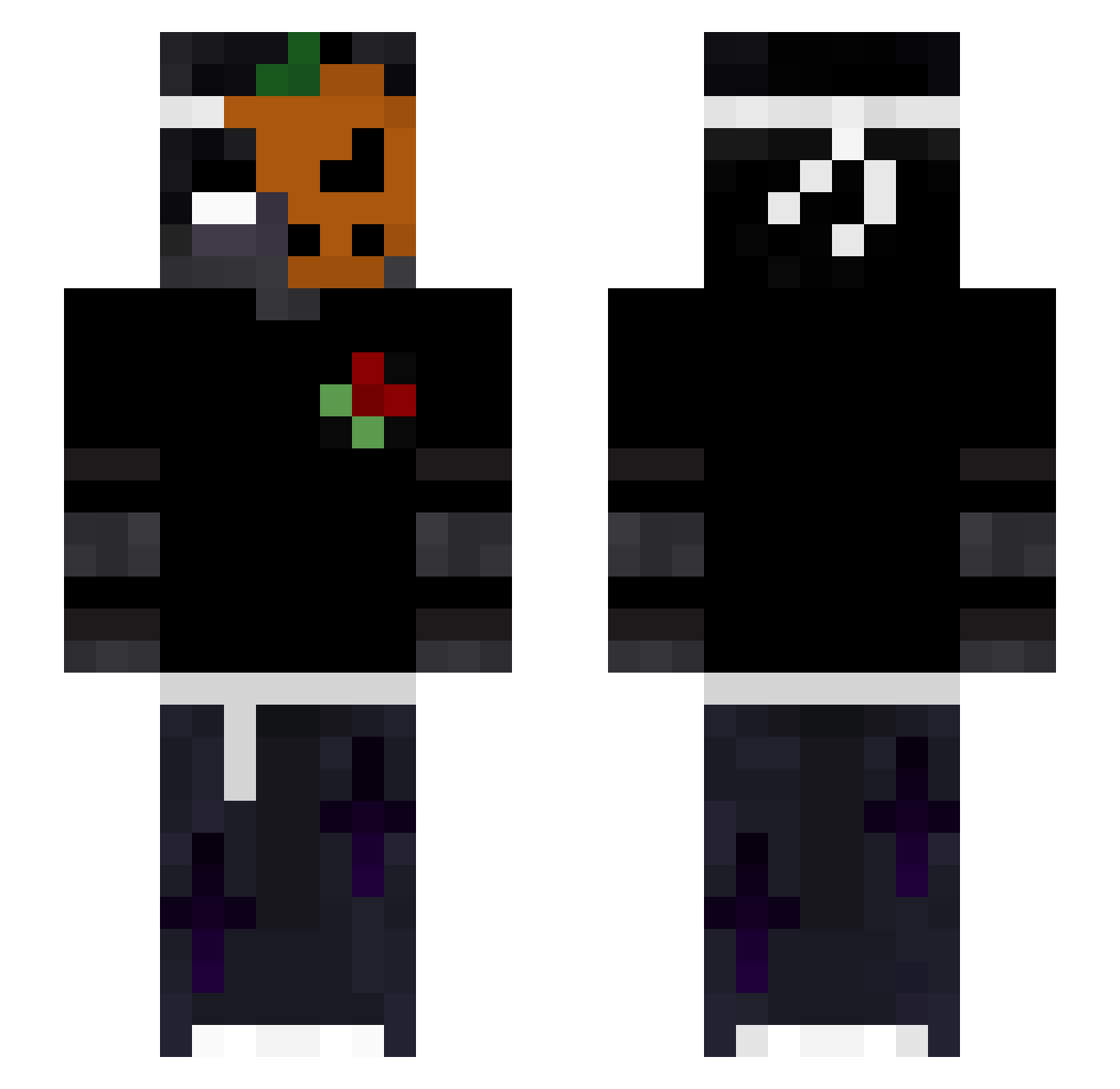 Amrit_67 Minecraft skin, front and back view