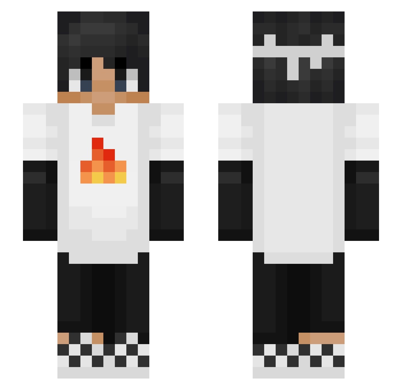 10tomas30 Minecraft skin, front and back view