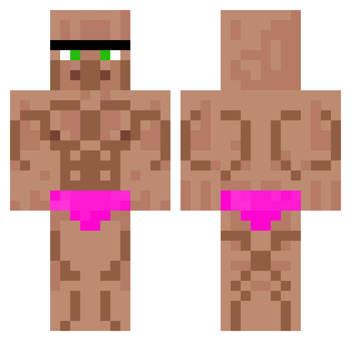 Mochi_AreGood Minecraft skin, front and back view