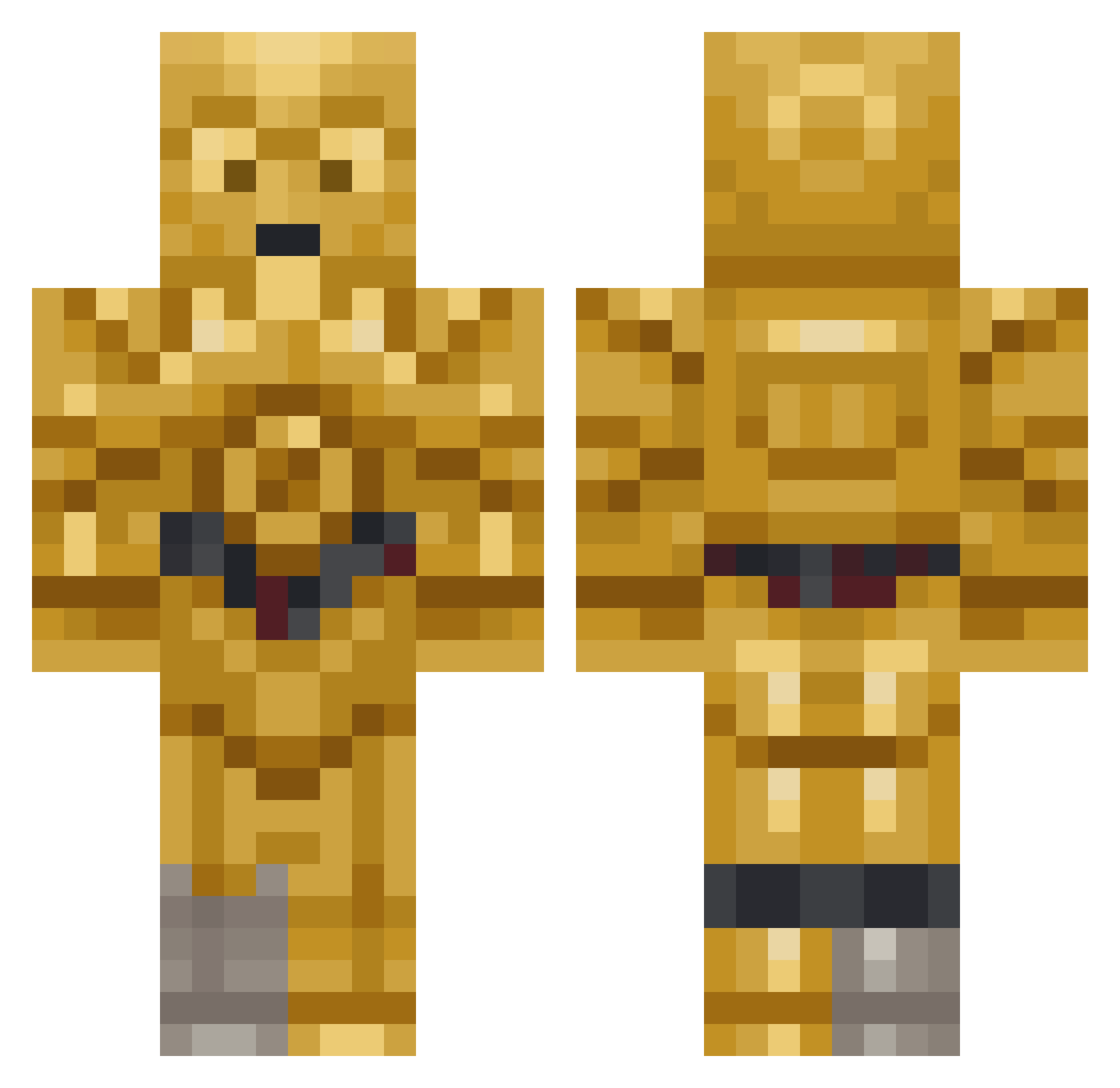 kogeltje Minecraft skin, front and back view
