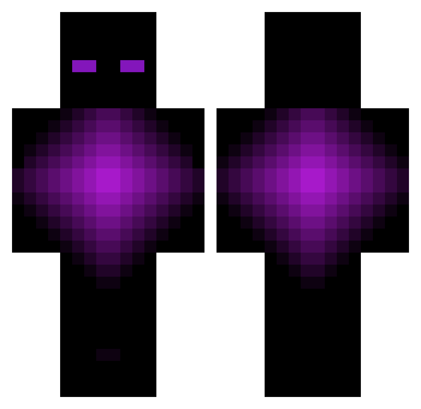 ppmura Minecraft skin, front and back view