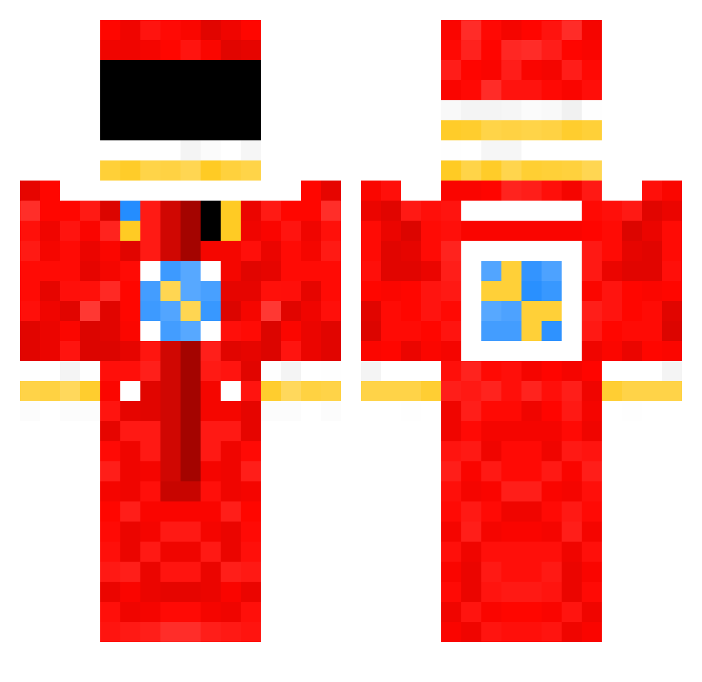 mitoeco9 Minecraft skin, front and back view