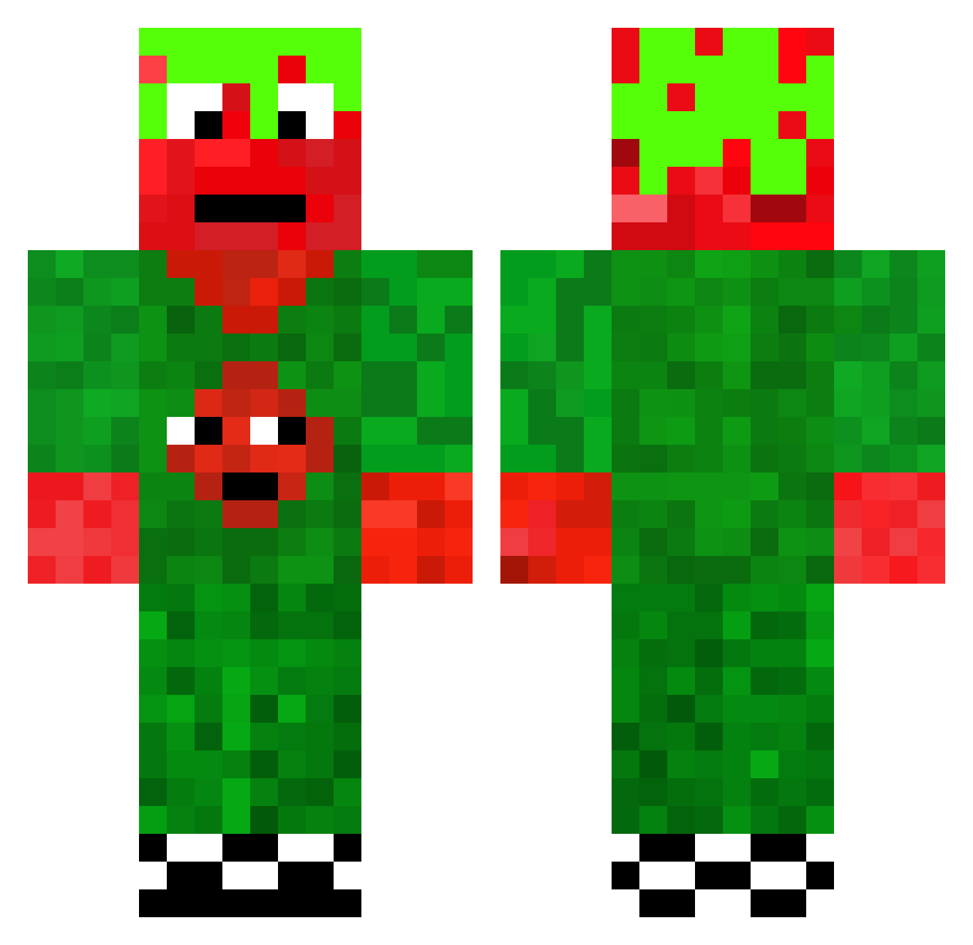 xTomatensauce Minecraft skin, front and back view