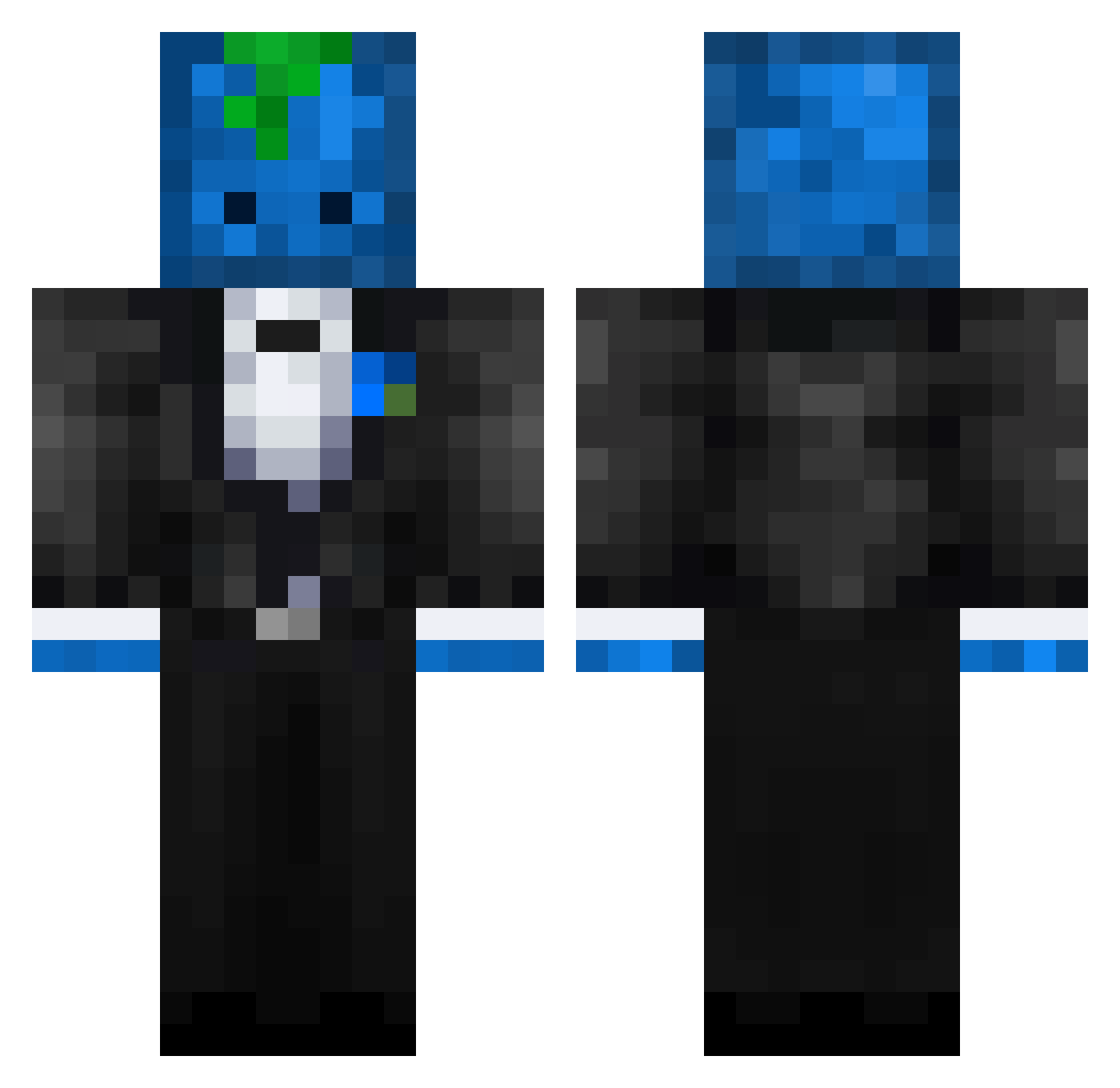 coolstff10 Minecraft skin, front and back view