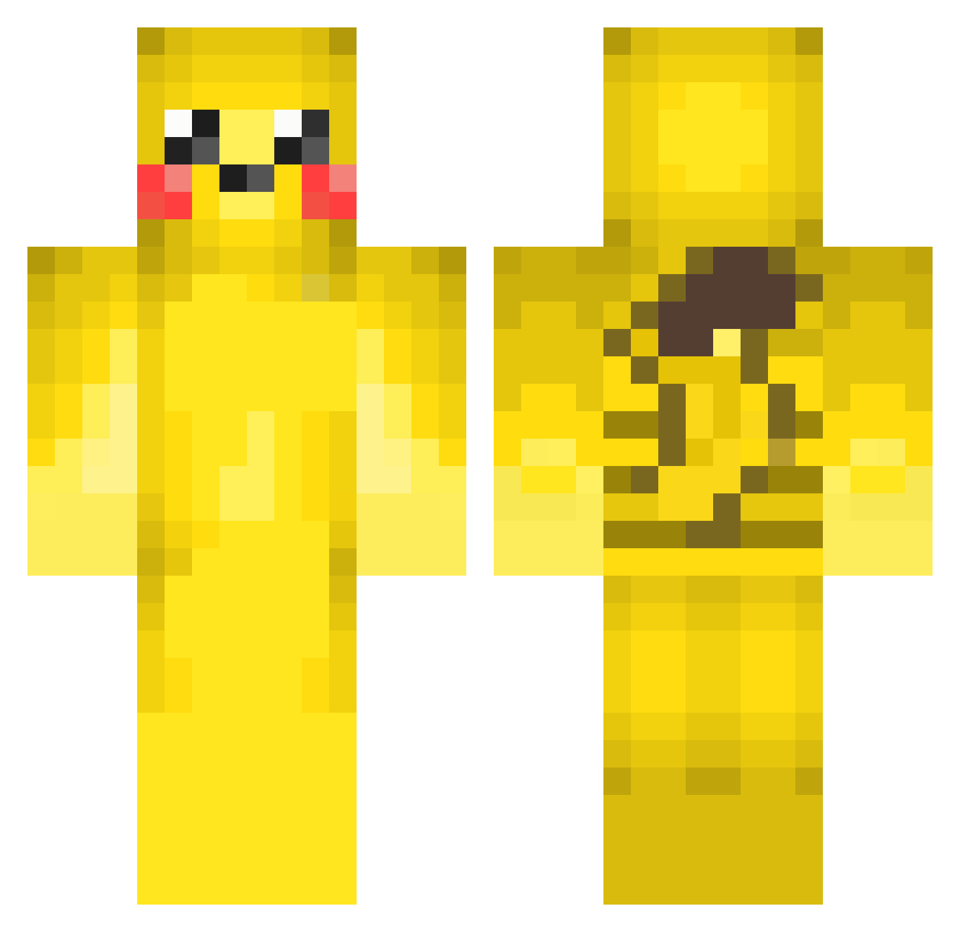 QbikPL_ Minecraft skin, front and back view