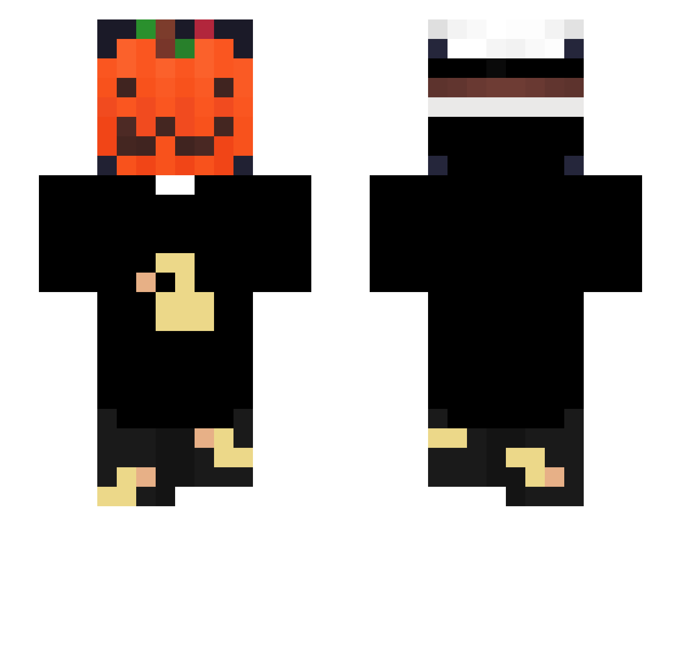 technical_kid Minecraft skin, front and back view