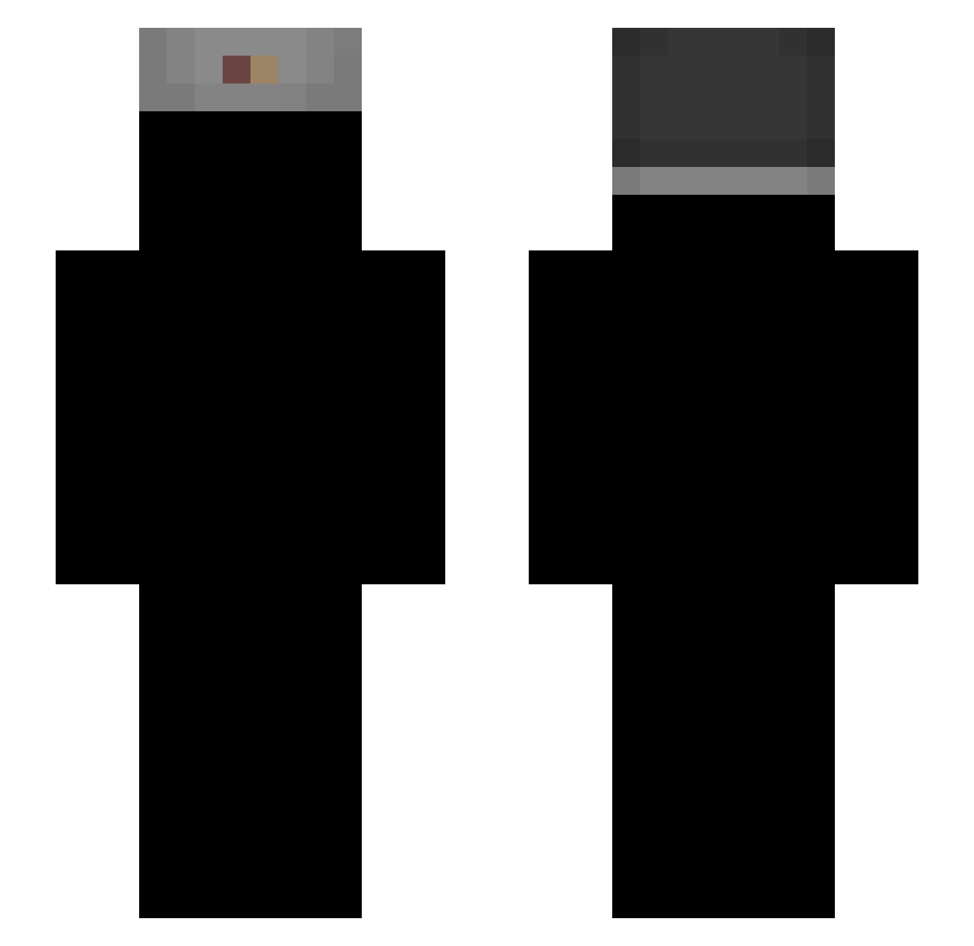 Korne_ Minecraft skin, front and back view