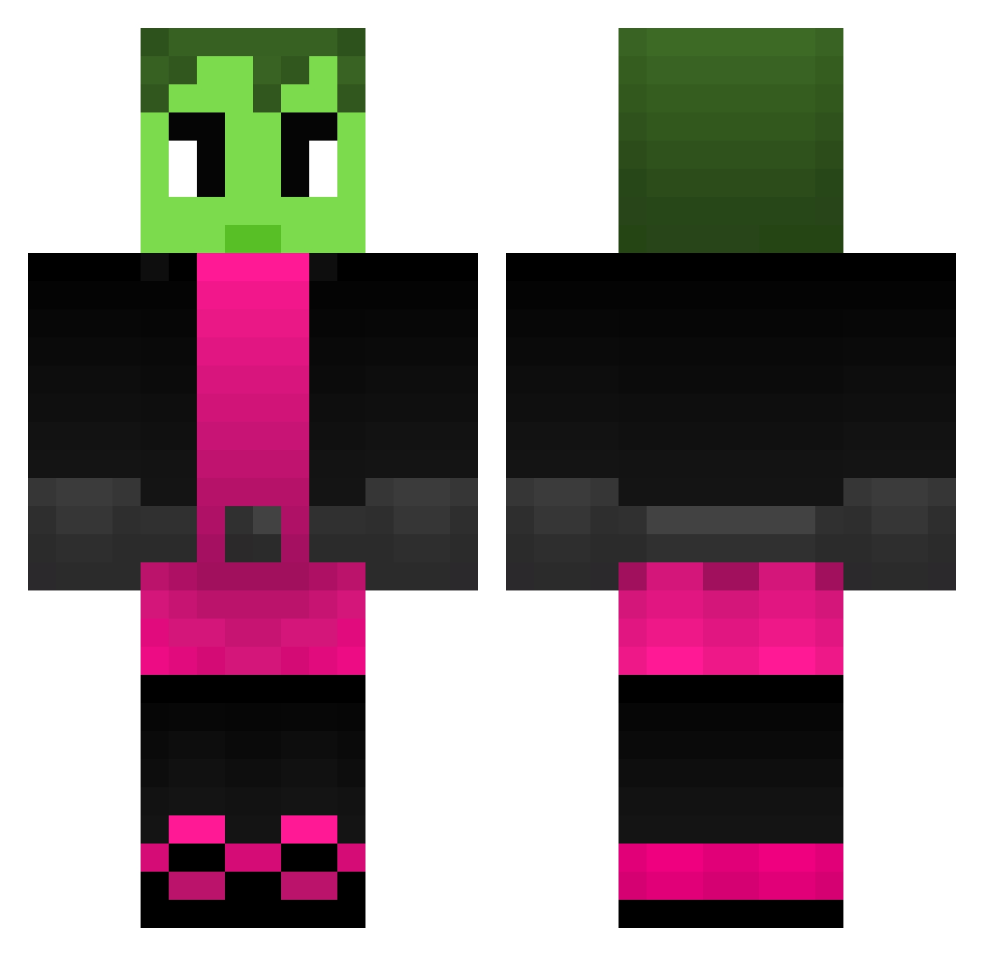Harry79728 Minecraft skin, front and back view