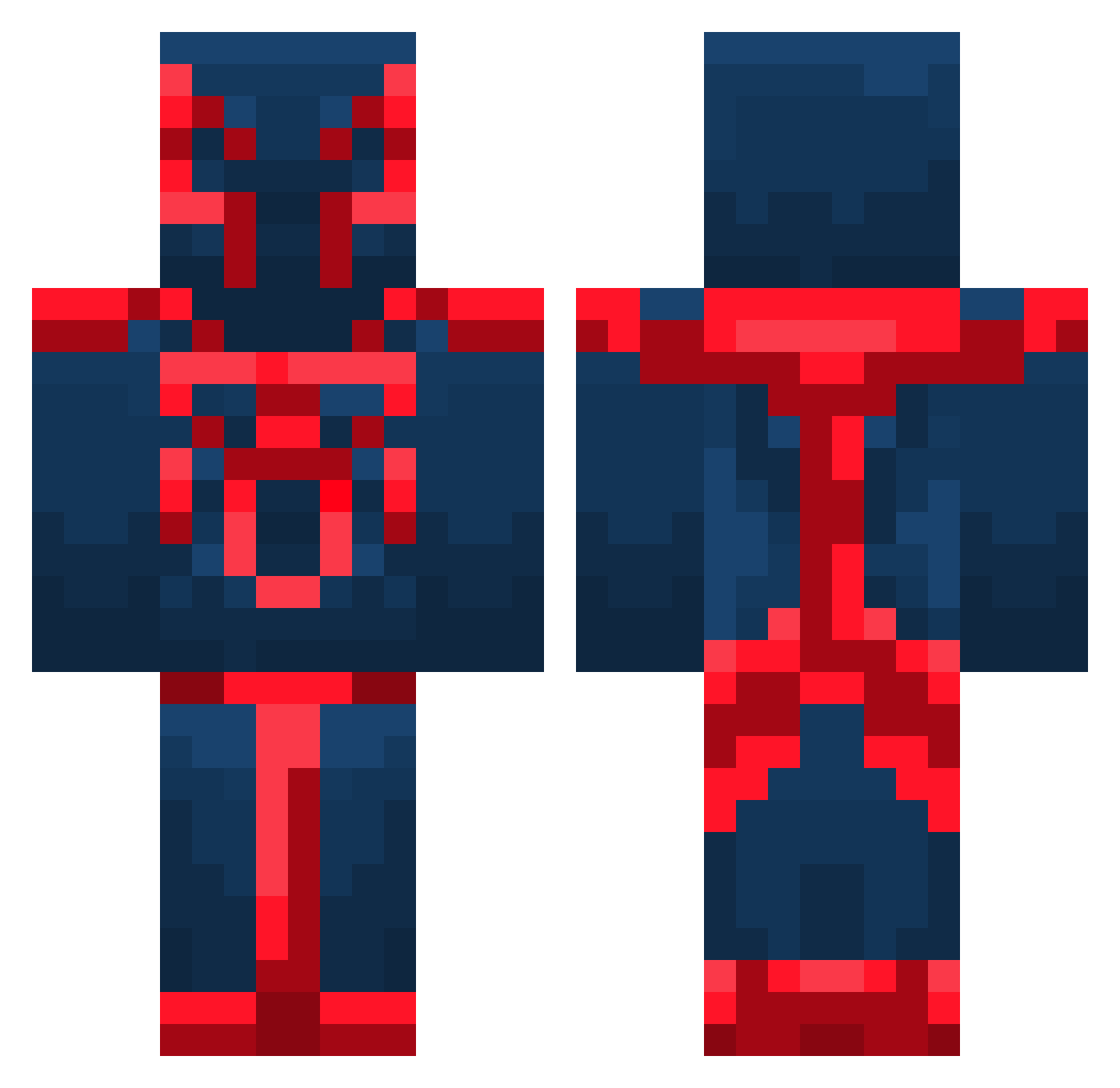 WildWheat Minecraft skin, front and back view