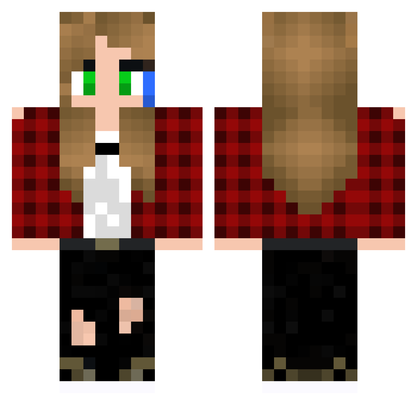 Seine_Droge Minecraft skin, front and back view