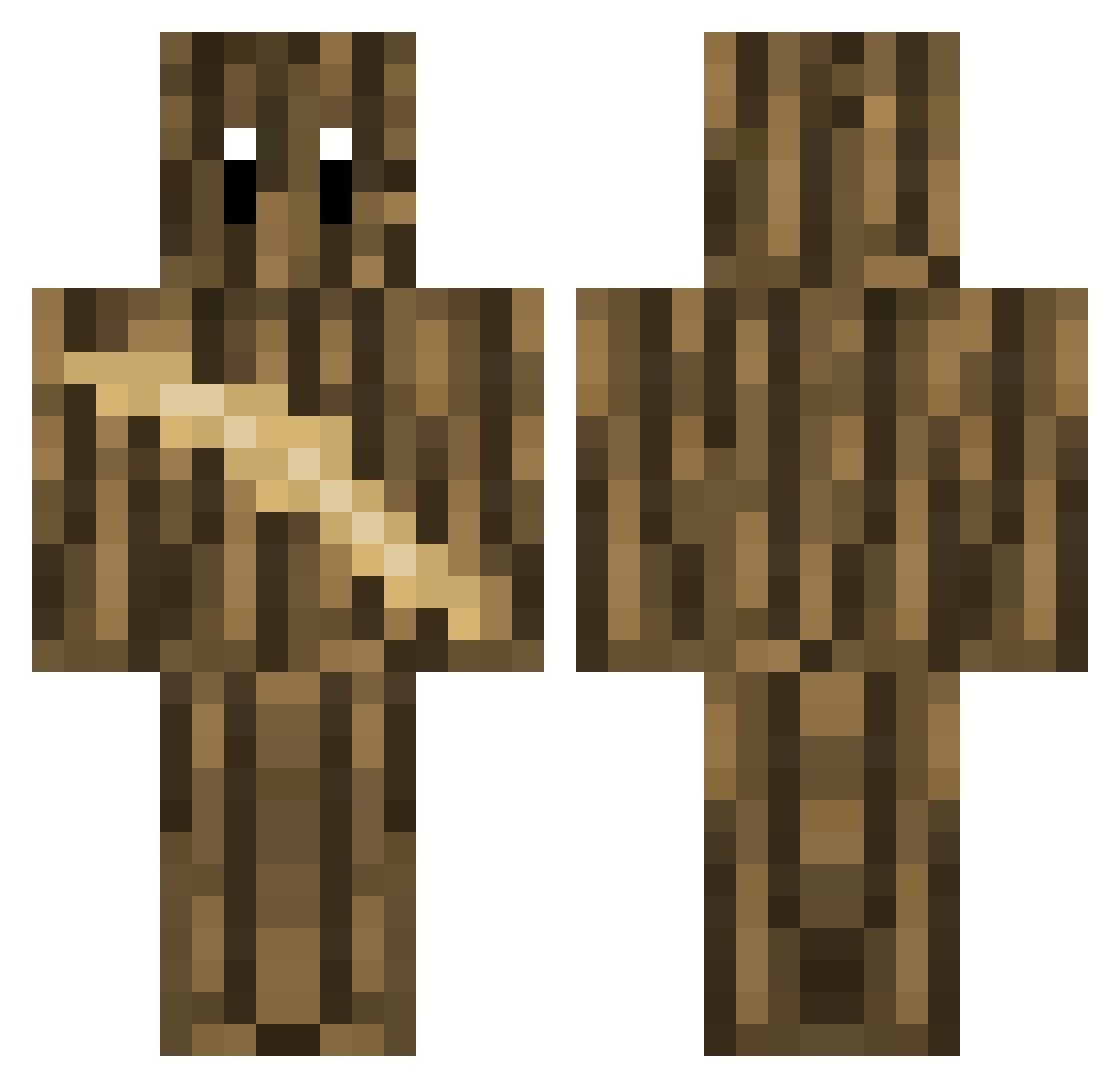 sipl2 Minecraft skin, front and back view
