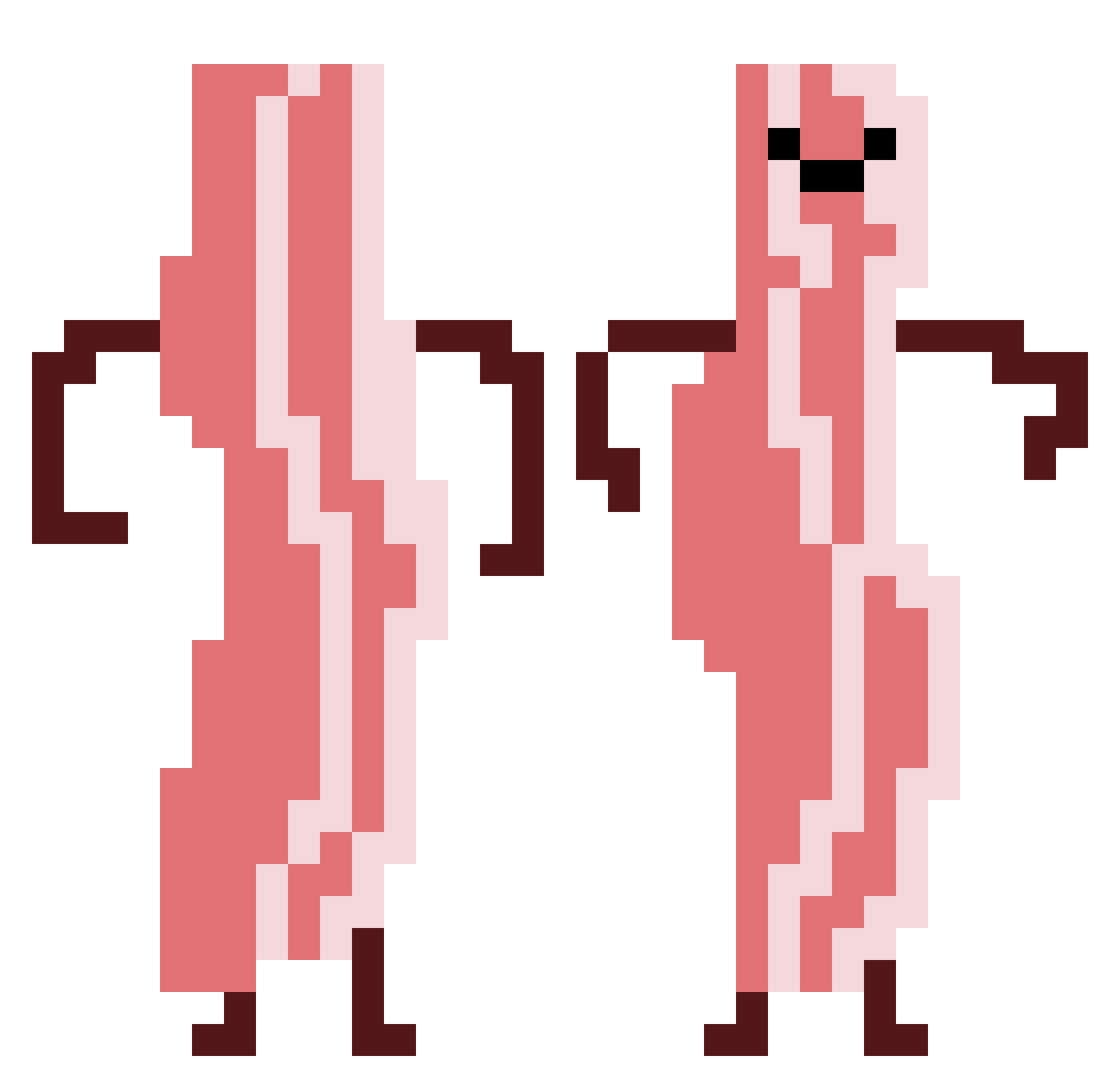 HamBoogly Minecraft skin, front and back view