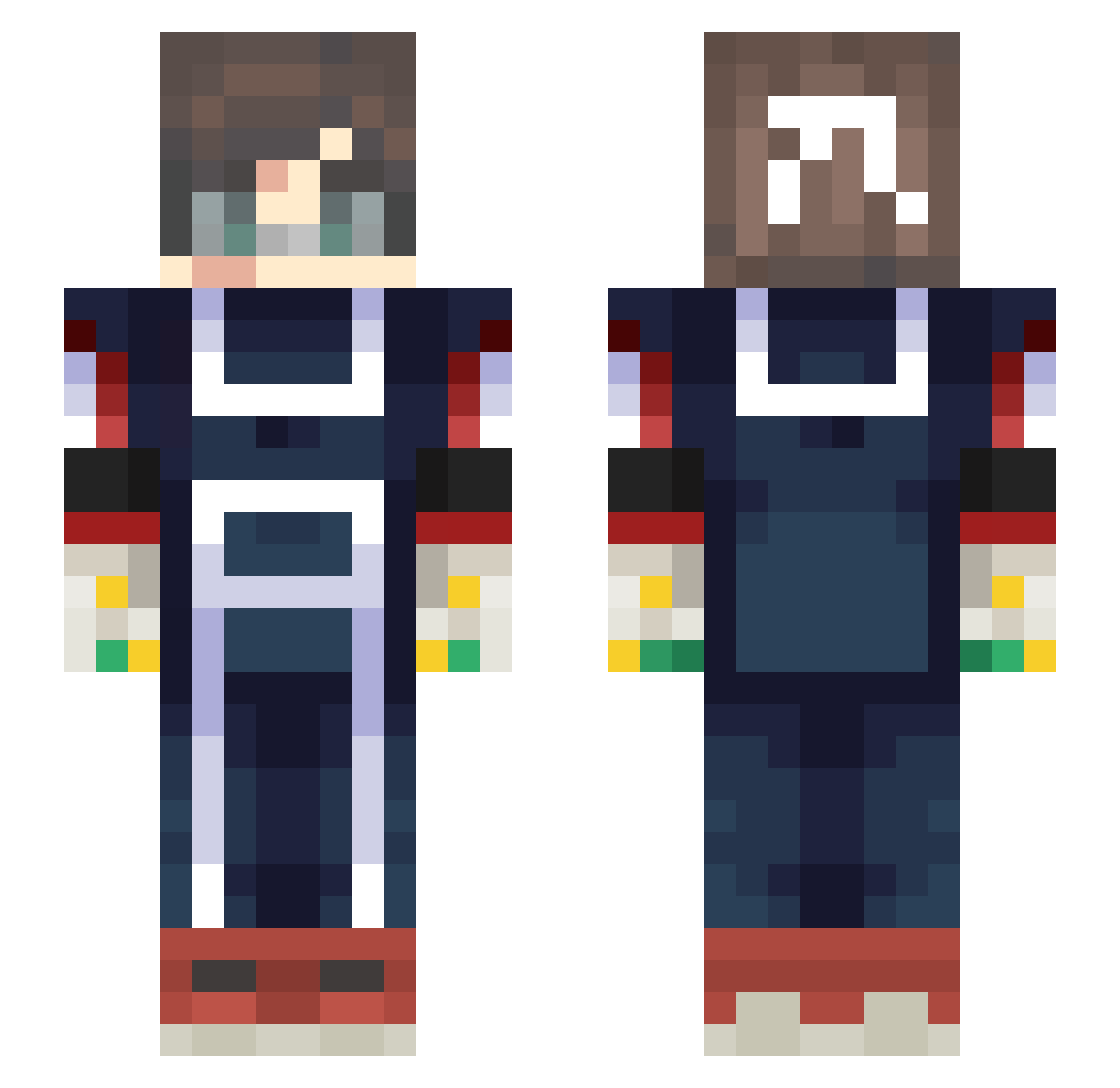 Ivanex_ Minecraft skin, front and back view