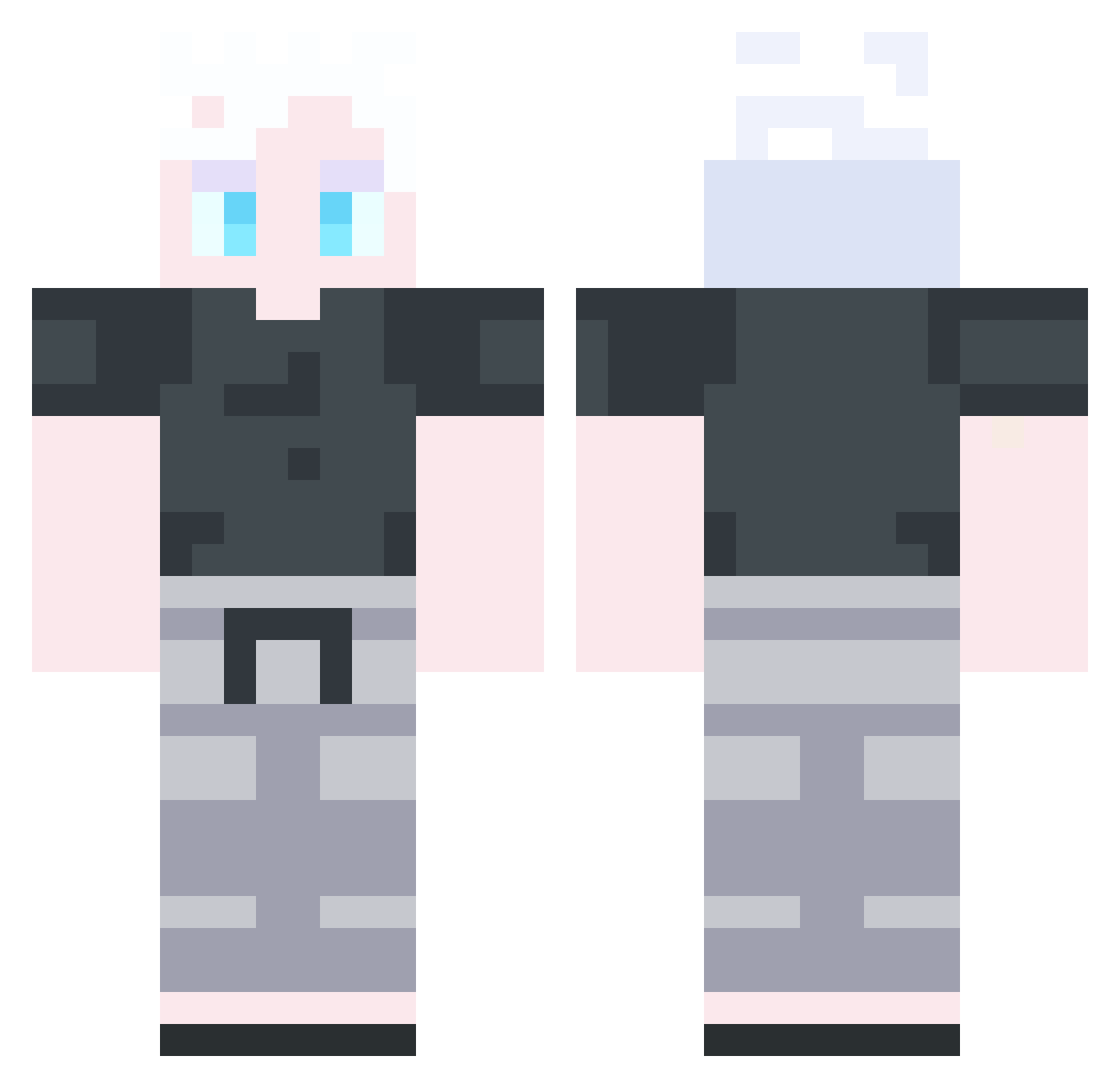 protchi Minecraft skin, front and back view