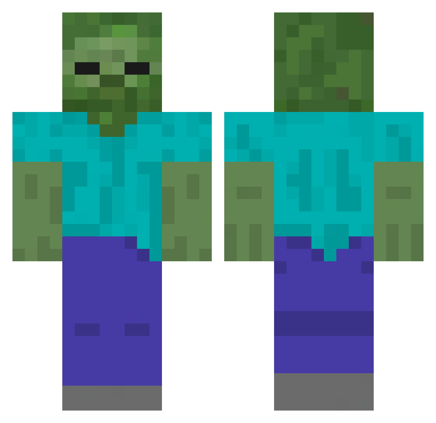 limhooo Minecraft skin, front and back view