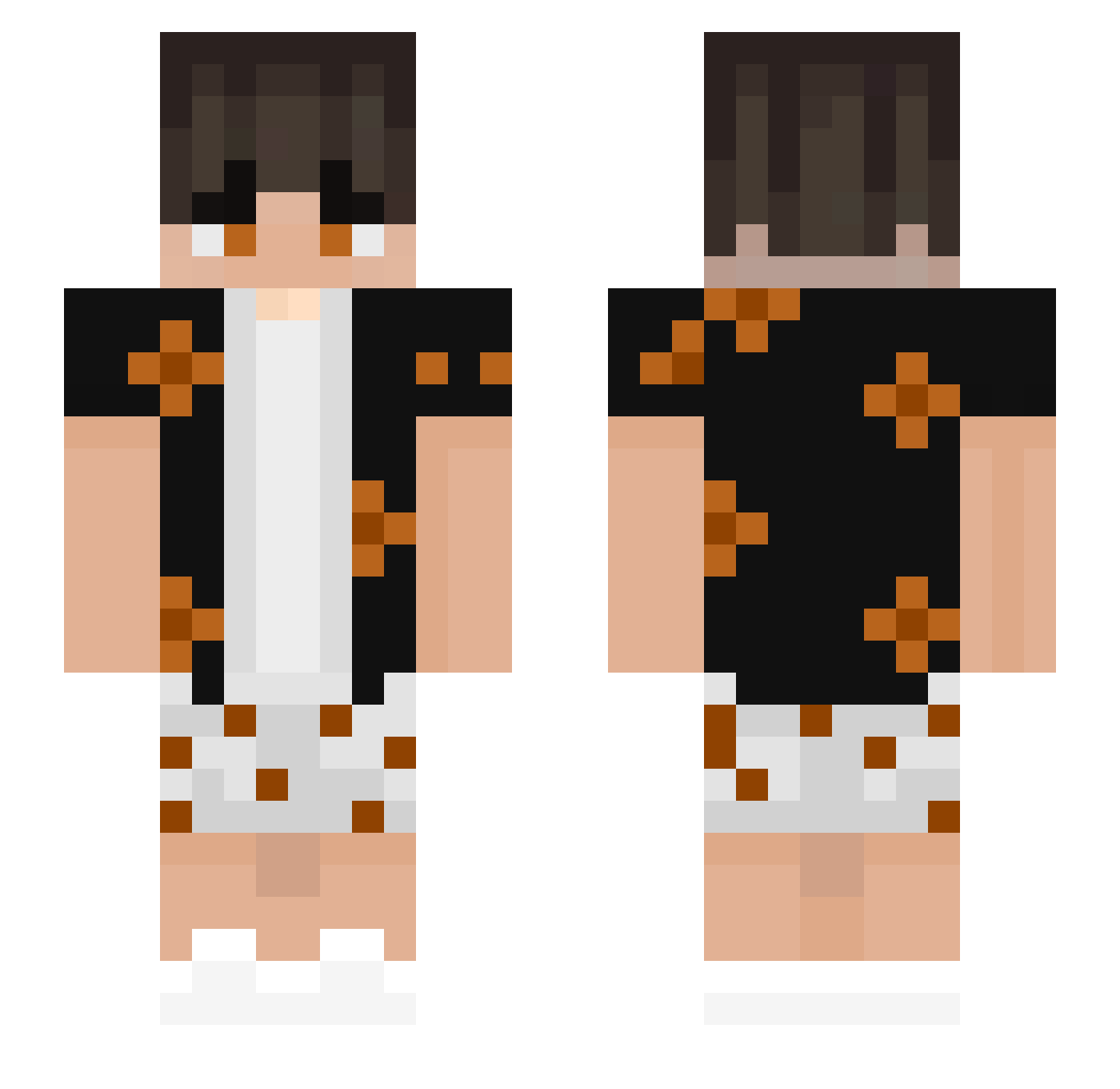 Boskiwiater Minecraft skin, front and back view