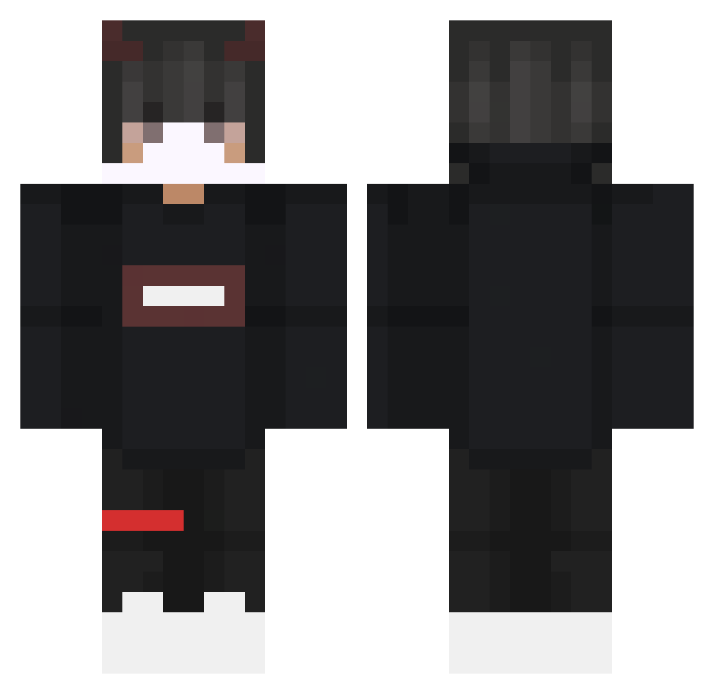 robymodz07 Minecraft skin, front and back view