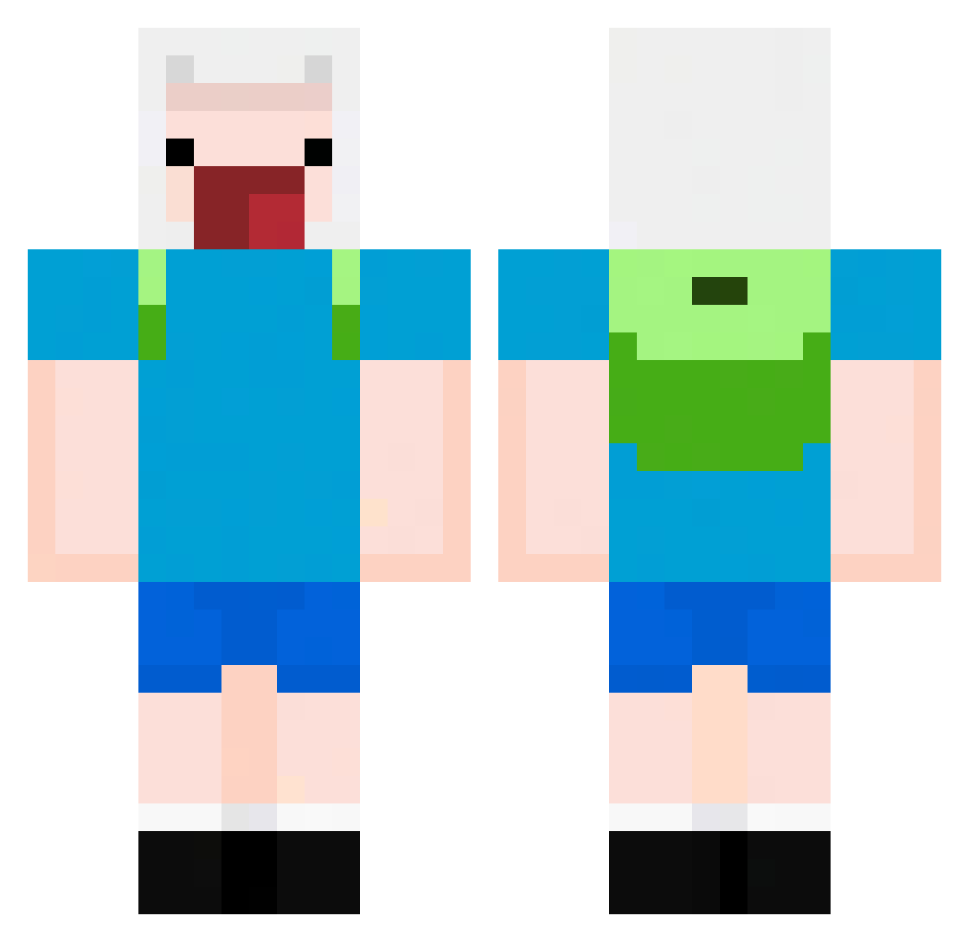 DoomSlayerMain Minecraft skin, front and back view
