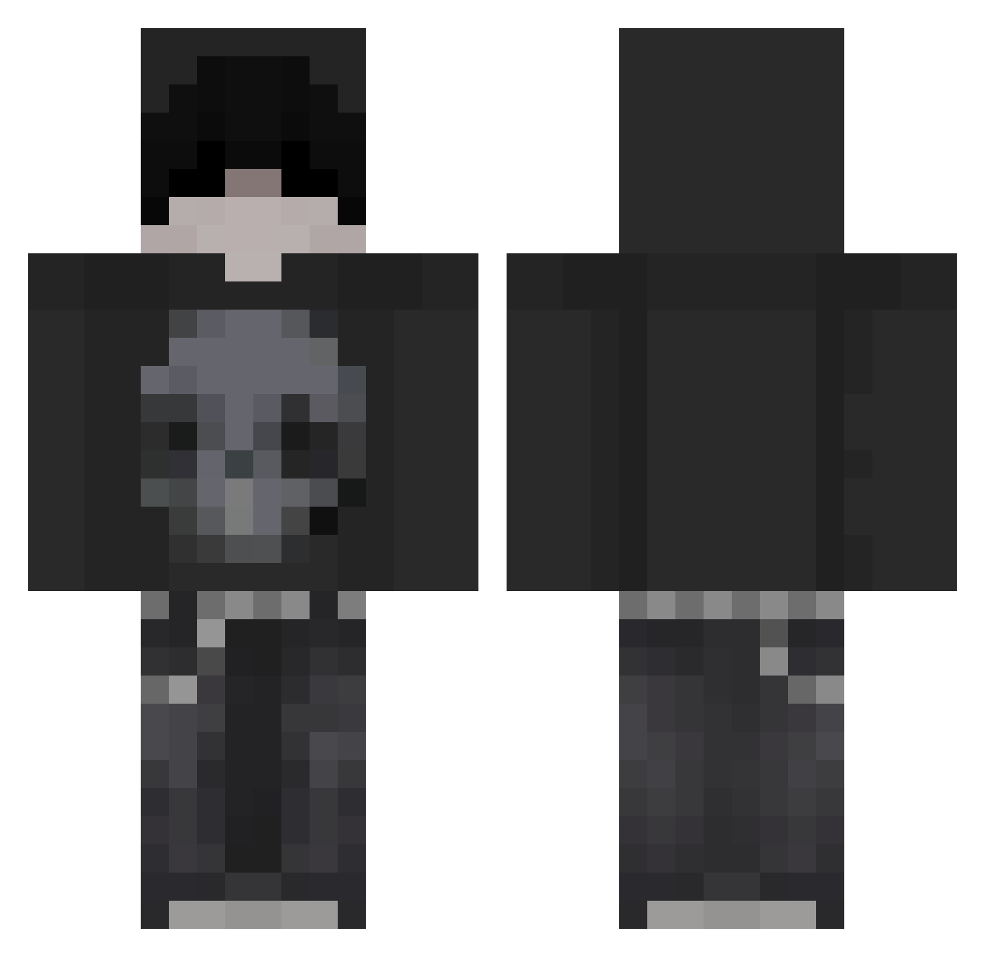 malyXpingwinek Minecraft skin, front and back view