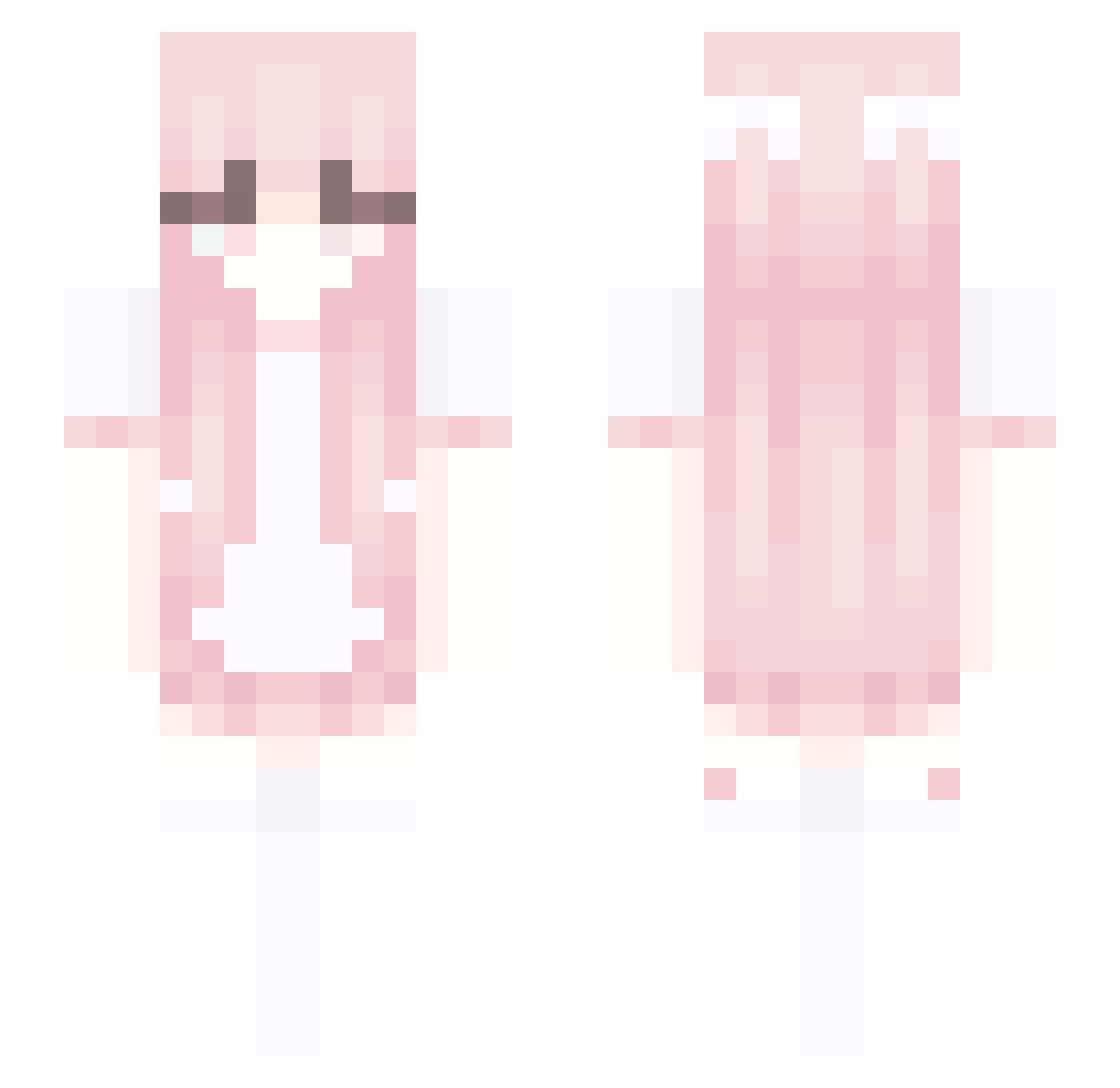 veroniiie Minecraft skin, front and back view