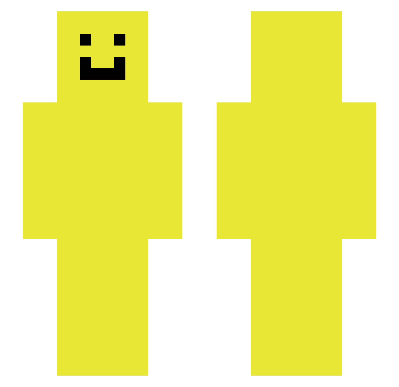 Strxzq Minecraft skin, front and back view