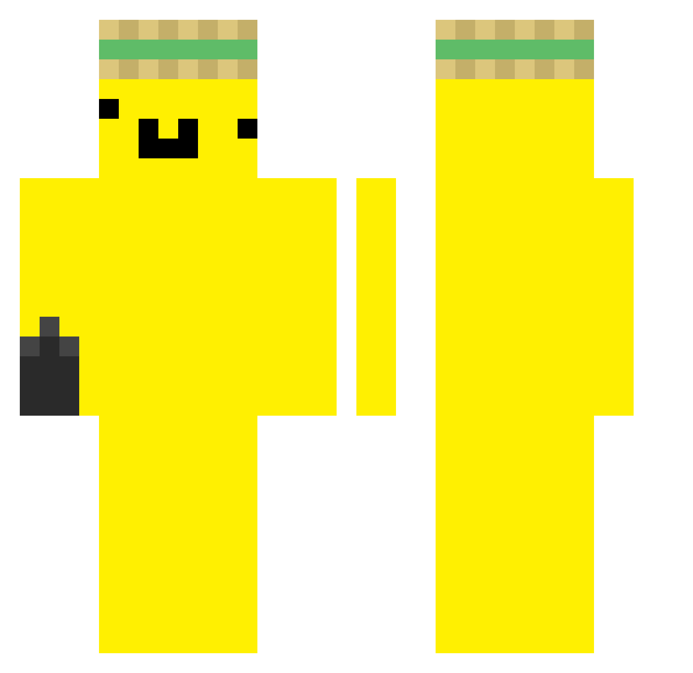 TastyShark4599 Minecraft skin, front and back view