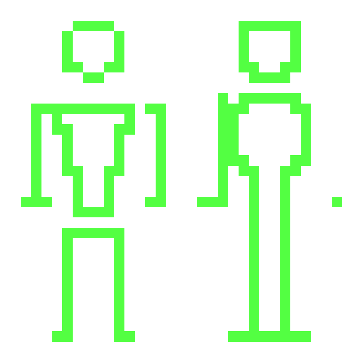 TigoViLo Minecraft skin, front and back view