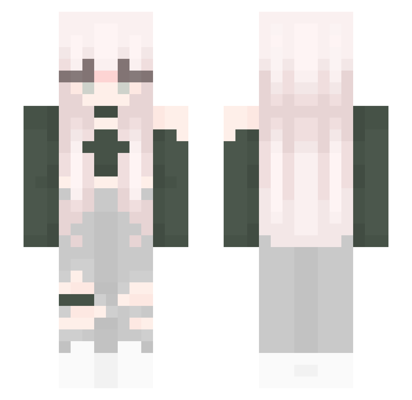 angry_04 Minecraft skin, front and back view