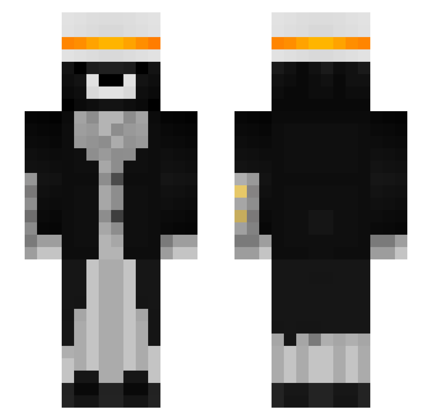 vendeltreppe Minecraft skin, front and back view