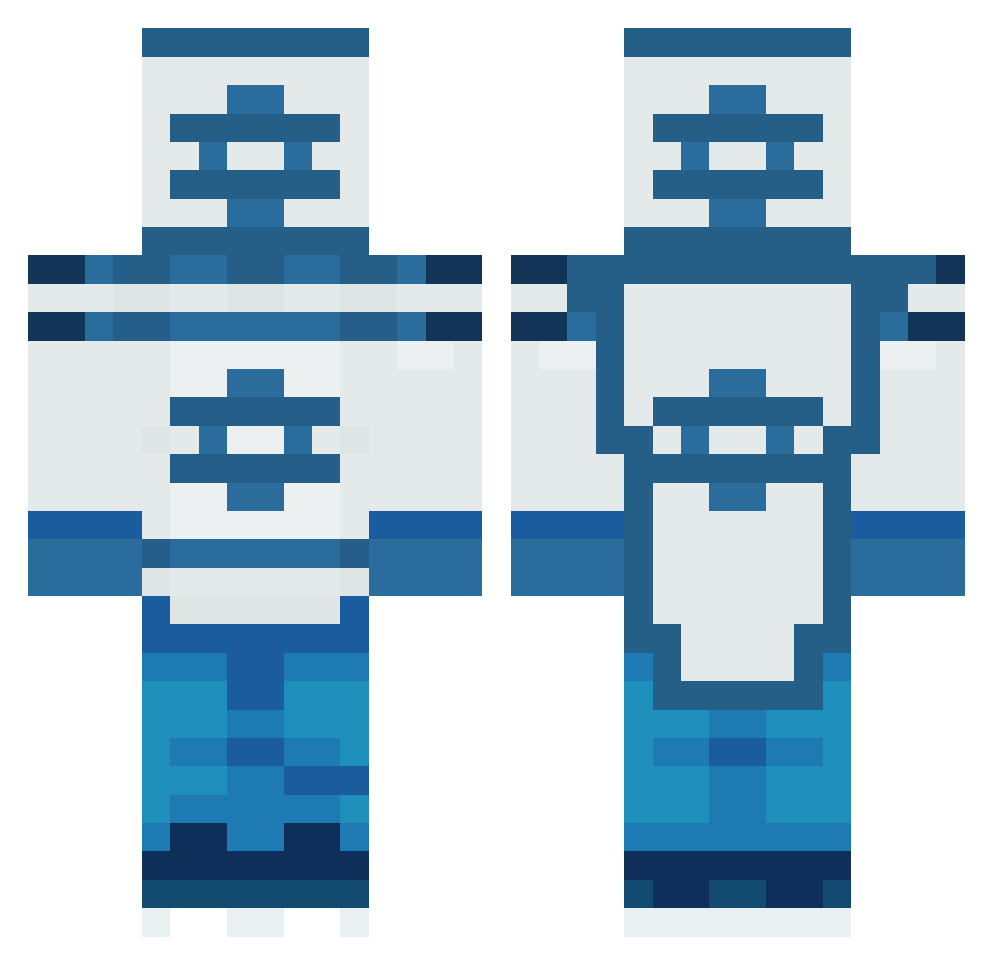 WillymanPrime Minecraft skin, front and back view