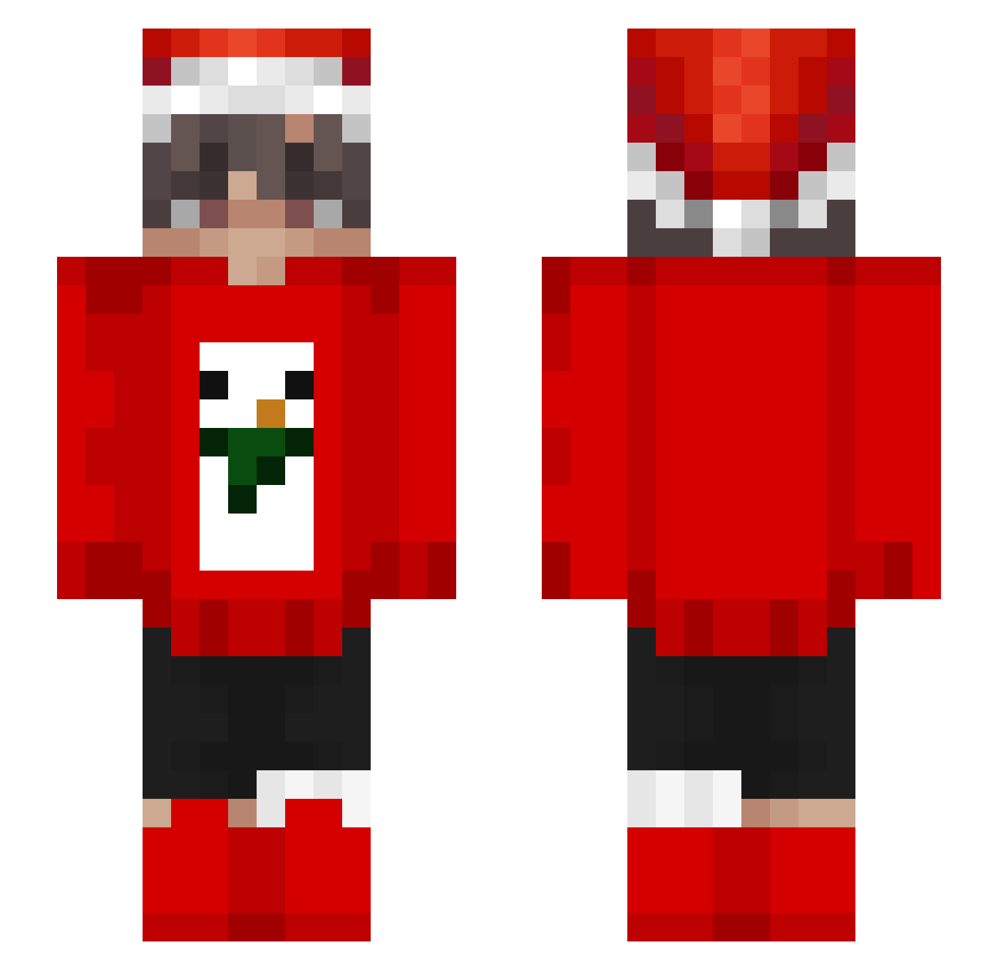 Zypiee Minecraft skin, front and back view