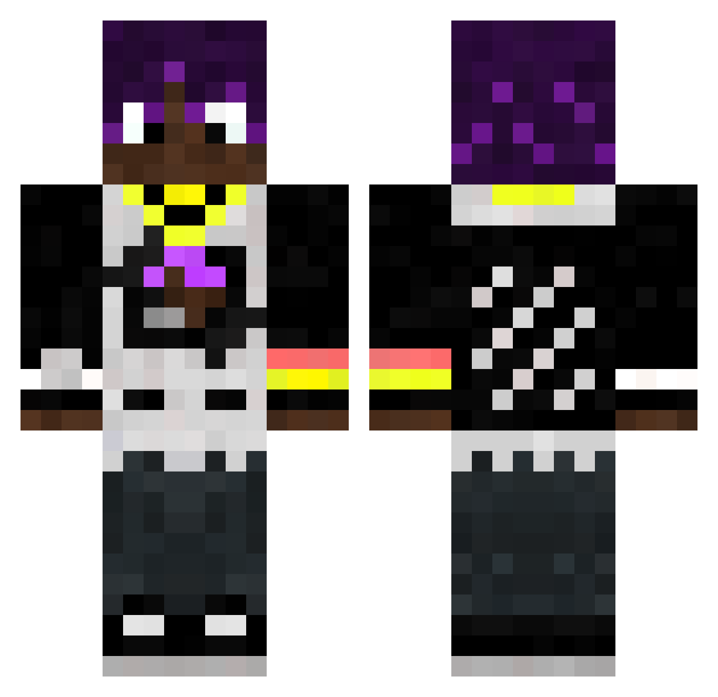 whoopway Minecraft skin, front and back view