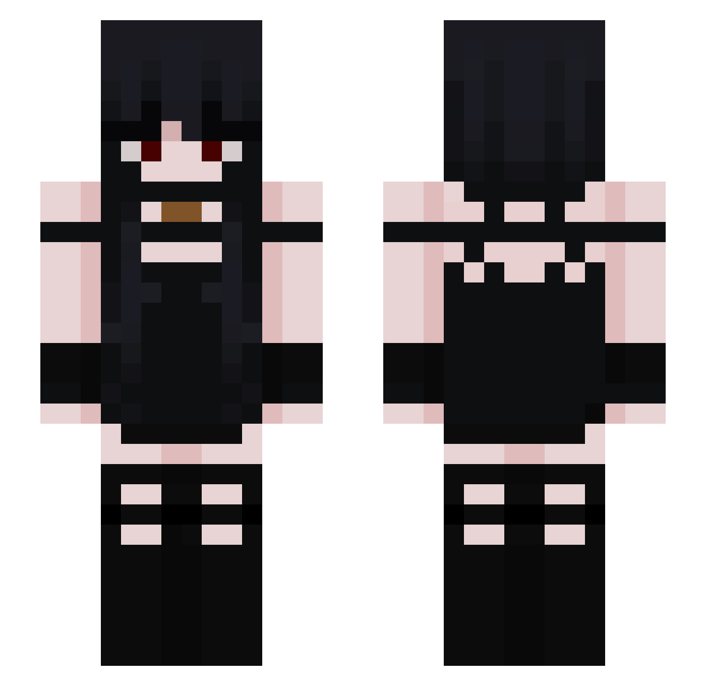 soyjuanxd Minecraft skin, front and back view