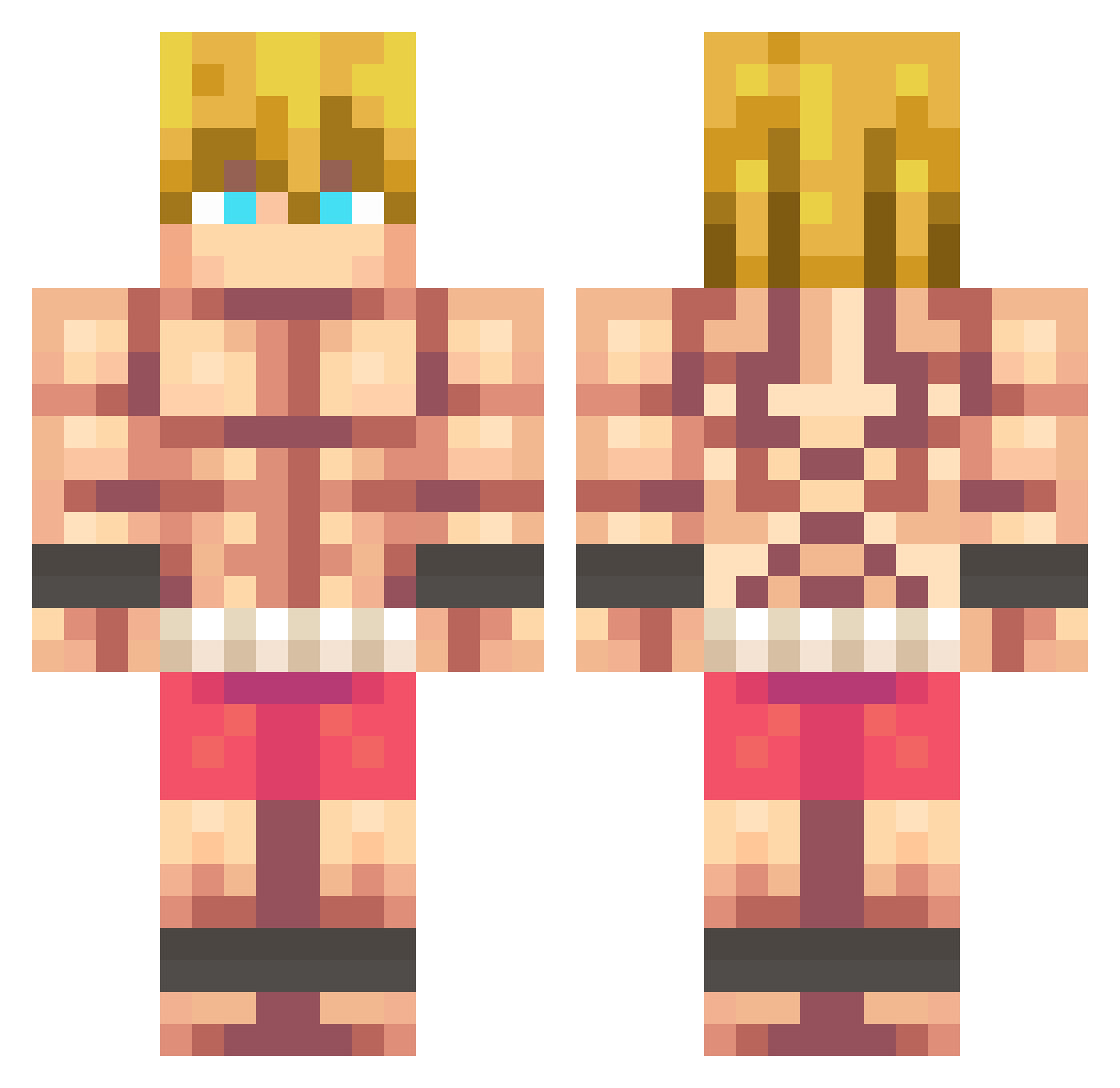 Leo_Says_Hi43 Minecraft skin, front and back view