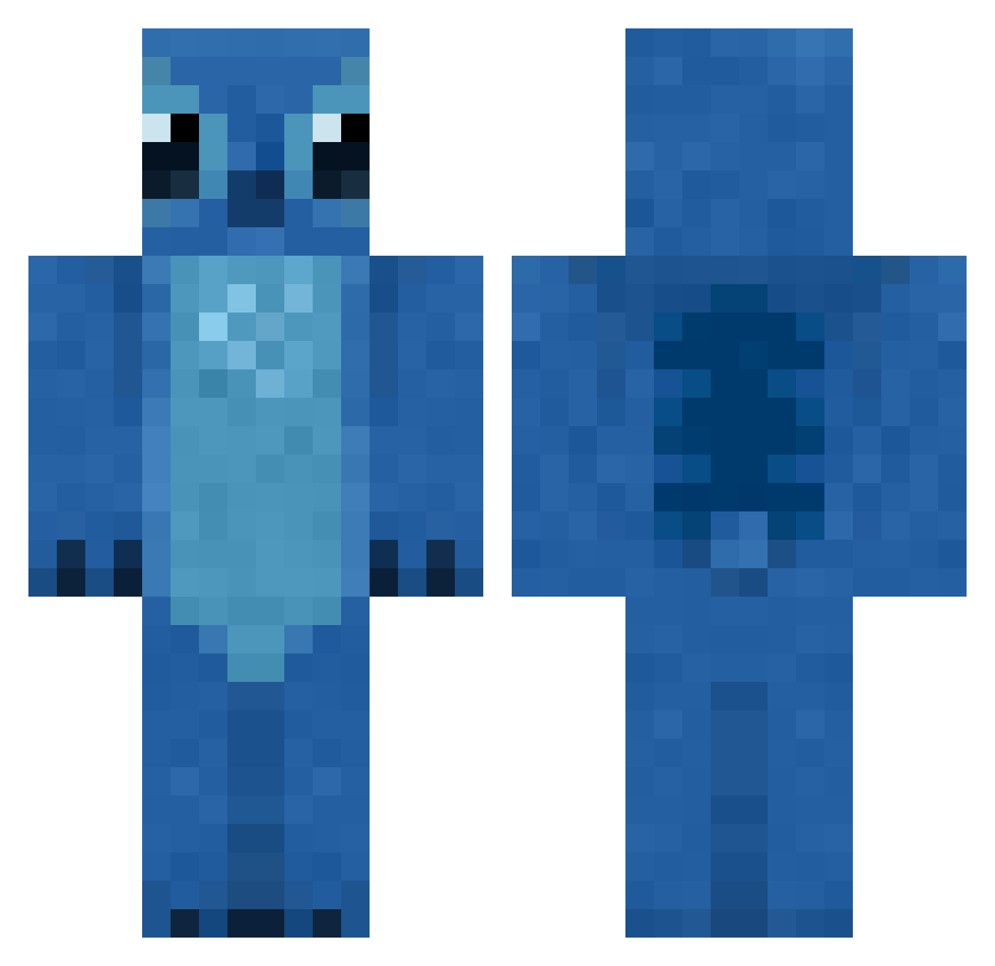 SteffanoKM Minecraft skin, front and back view