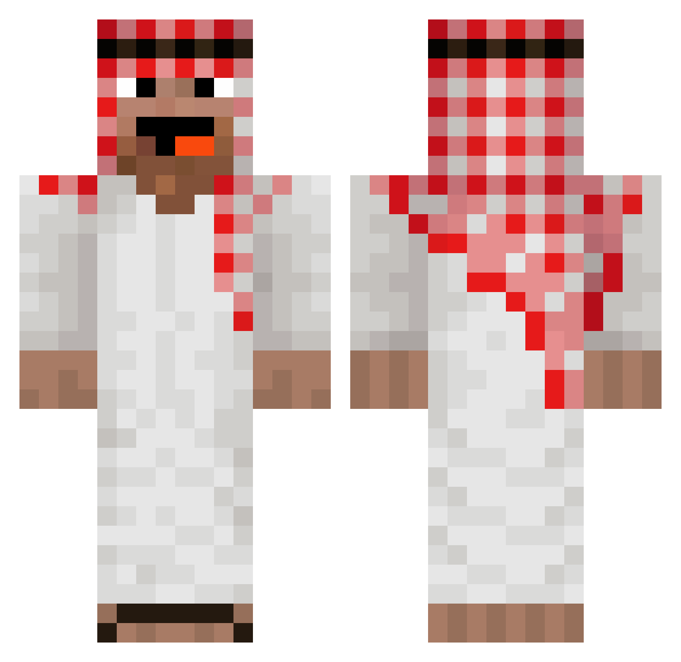 Kapitan_Kebzol Minecraft skin, front and back view
